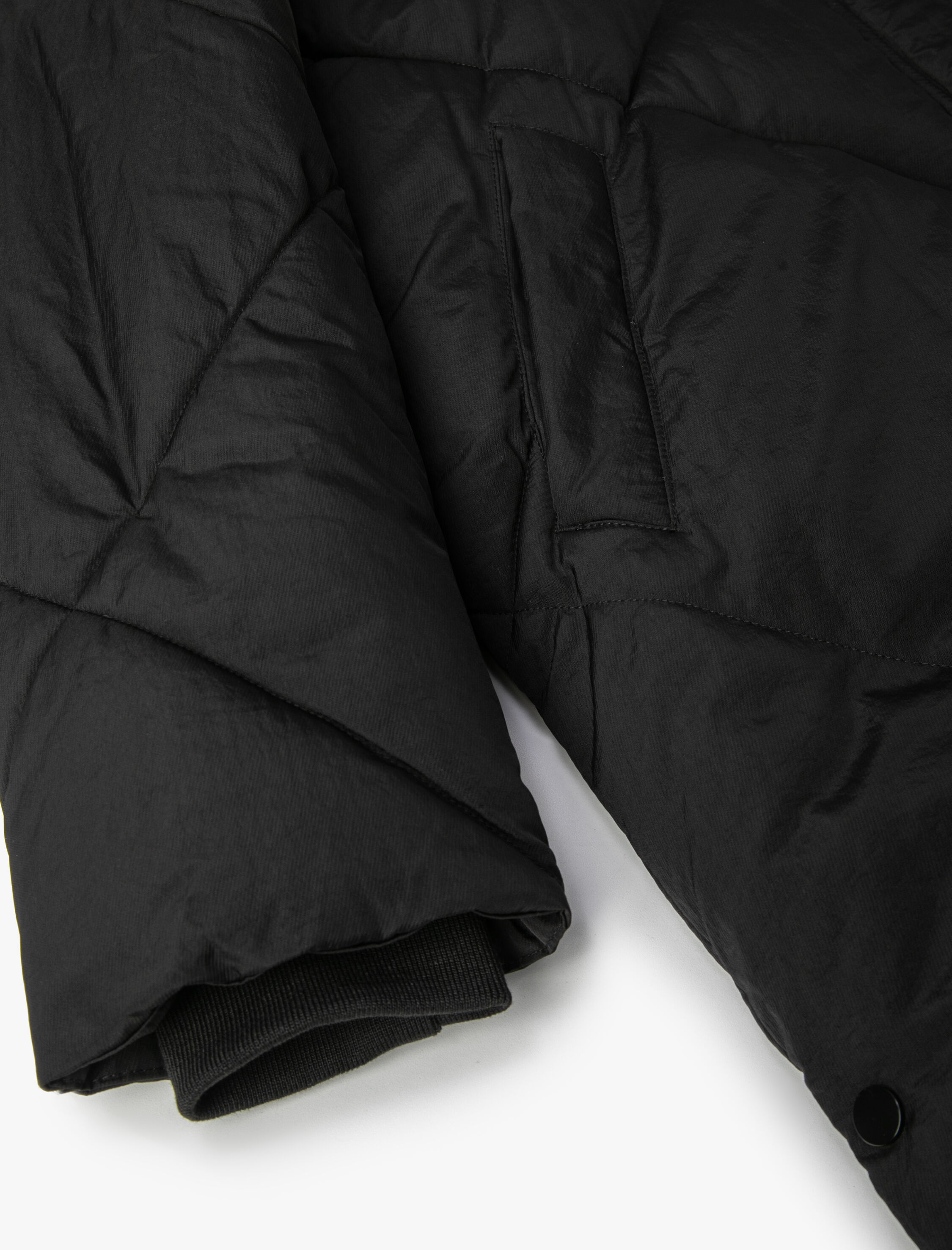   Midi Şişme Mont Kapitoneli Kapüşonlu Cep Detaylı Bağcıklı