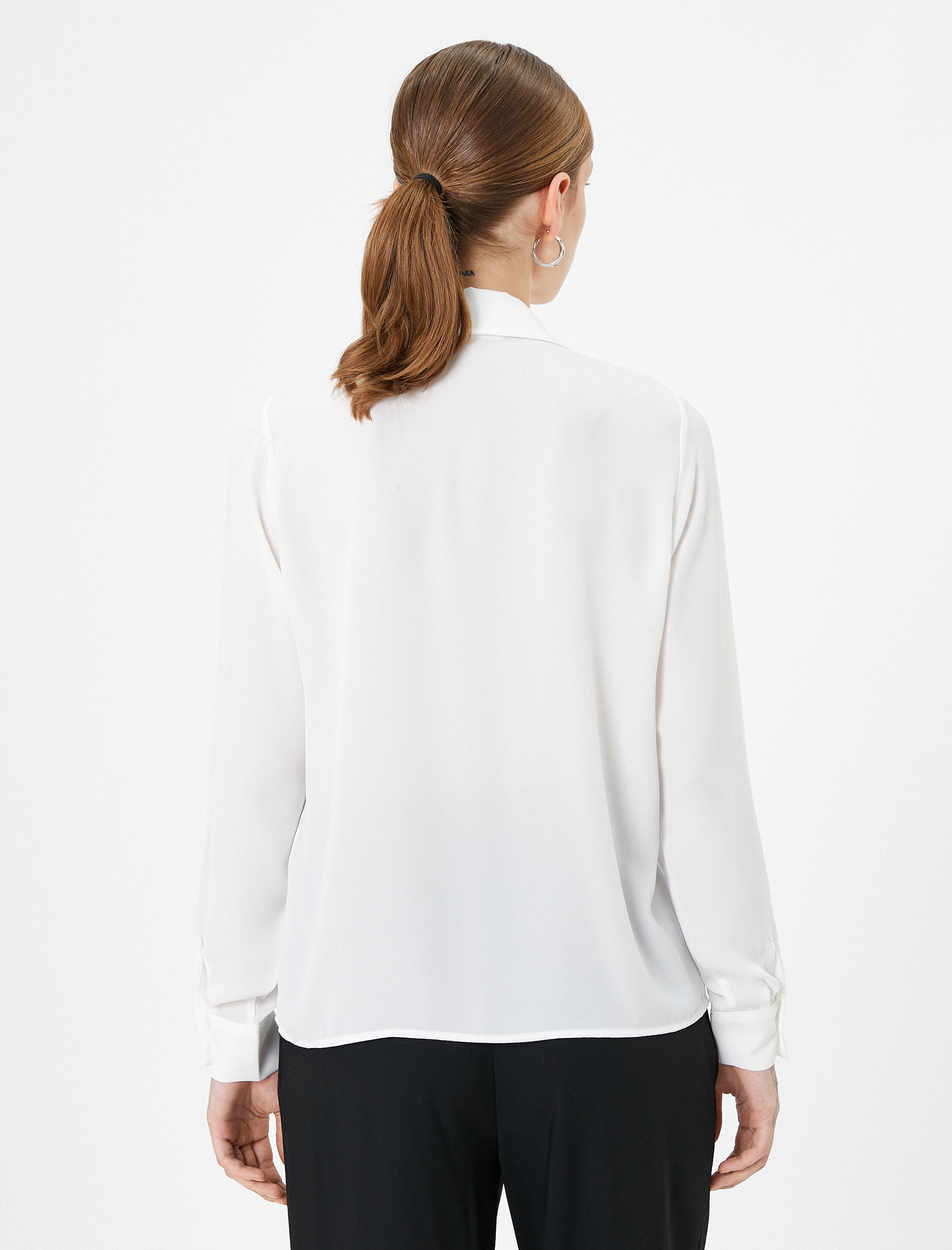 Uzun Kollu Gömlek Klasik Yaka Düğmeli Regular Fit