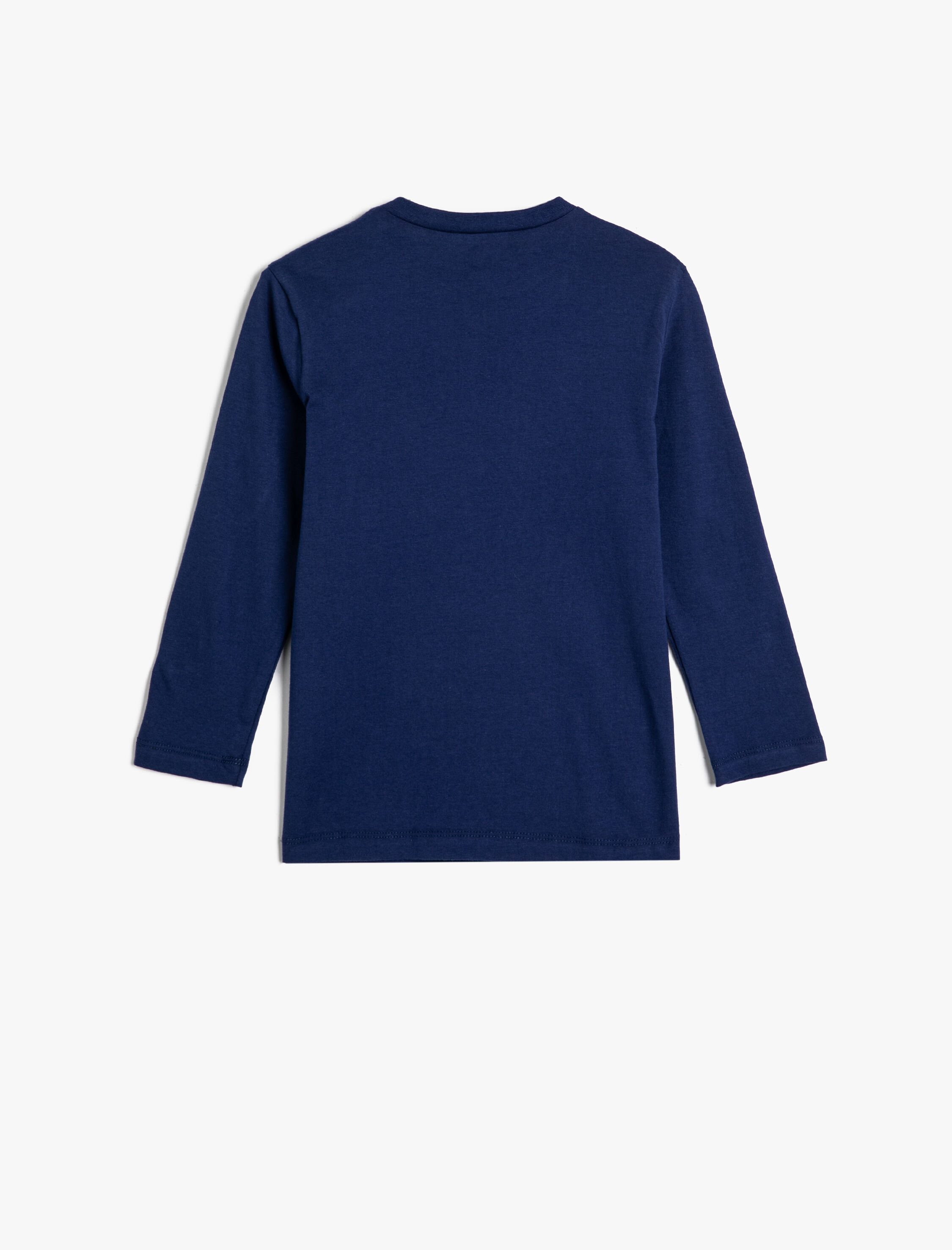  Erkek Çocuk Tişört Uzun Kollu Bisiklet Yaka Skateboard Baskılı Pamuklu