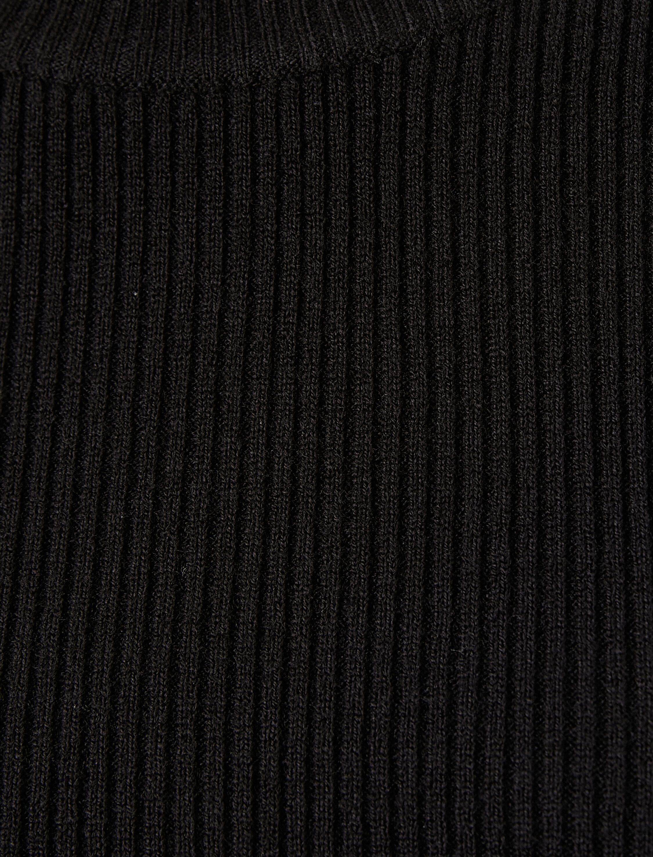   Triko Kazak Bisiklet Yaka Uzun Kollu Fitilli Kaşmir Dokulu