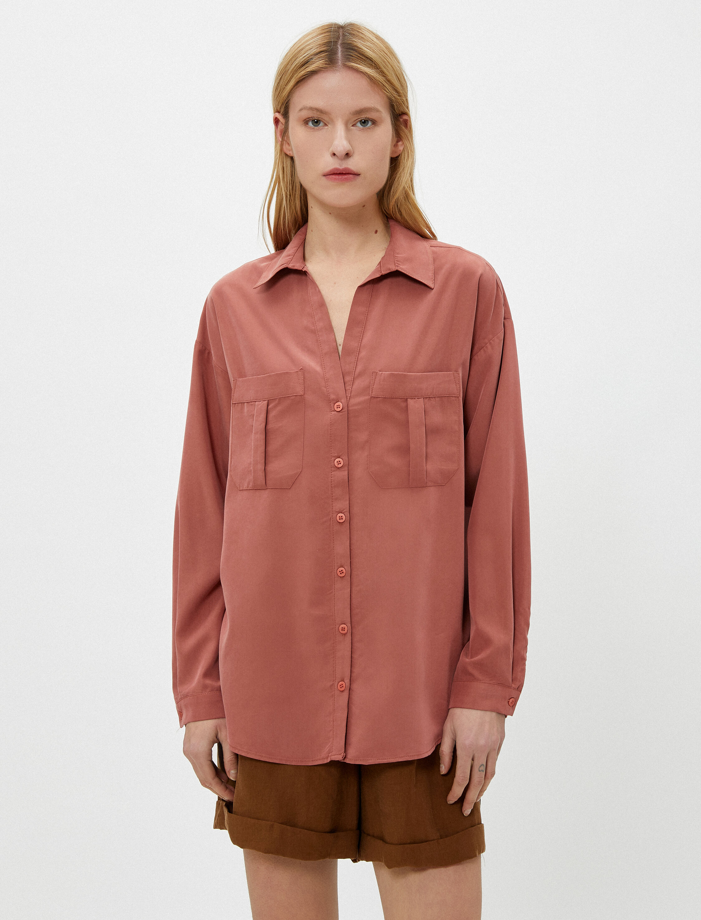   Cepli Gömlek Uzun Kollu