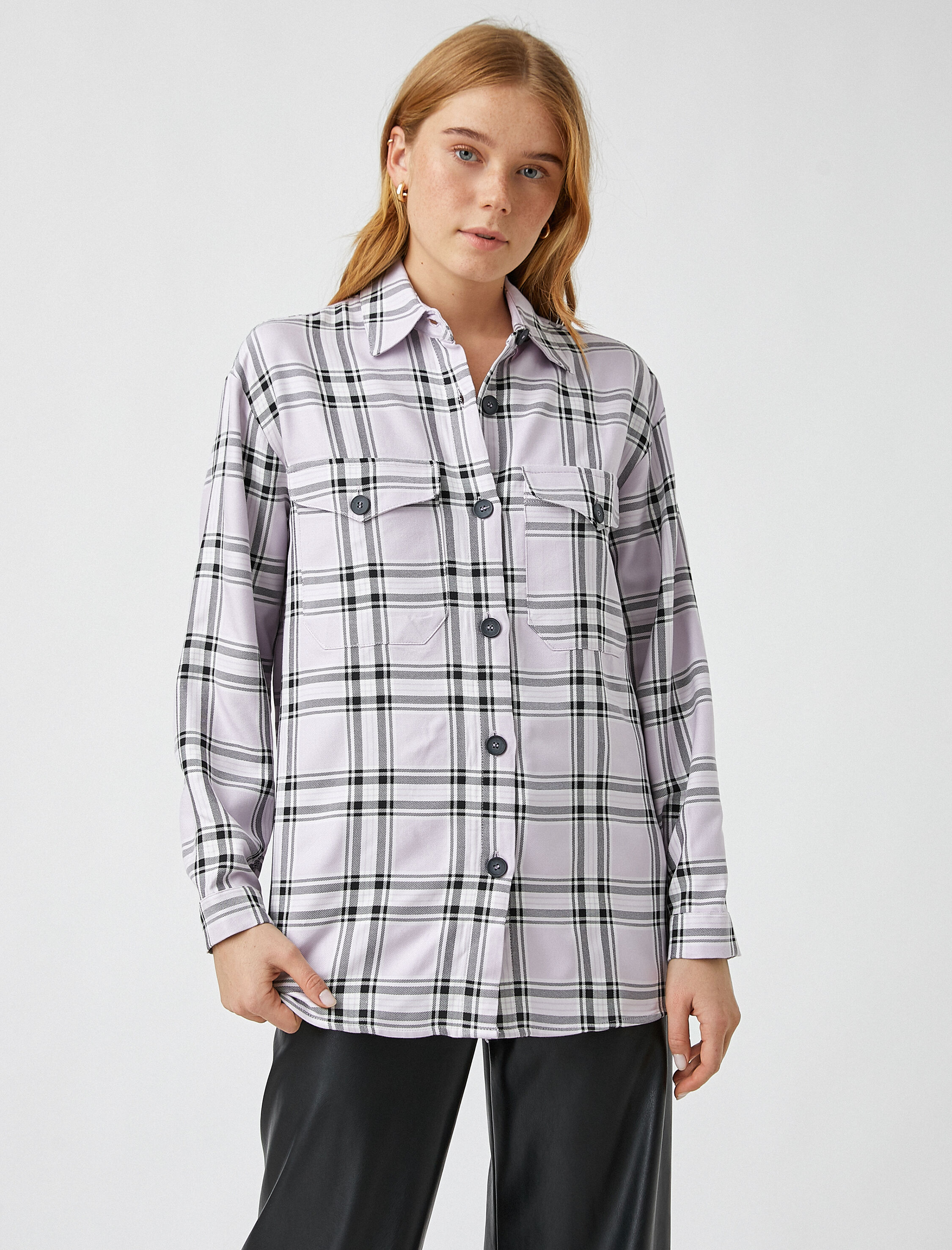   Ceket Gömlek Kareli Shacket Oversize