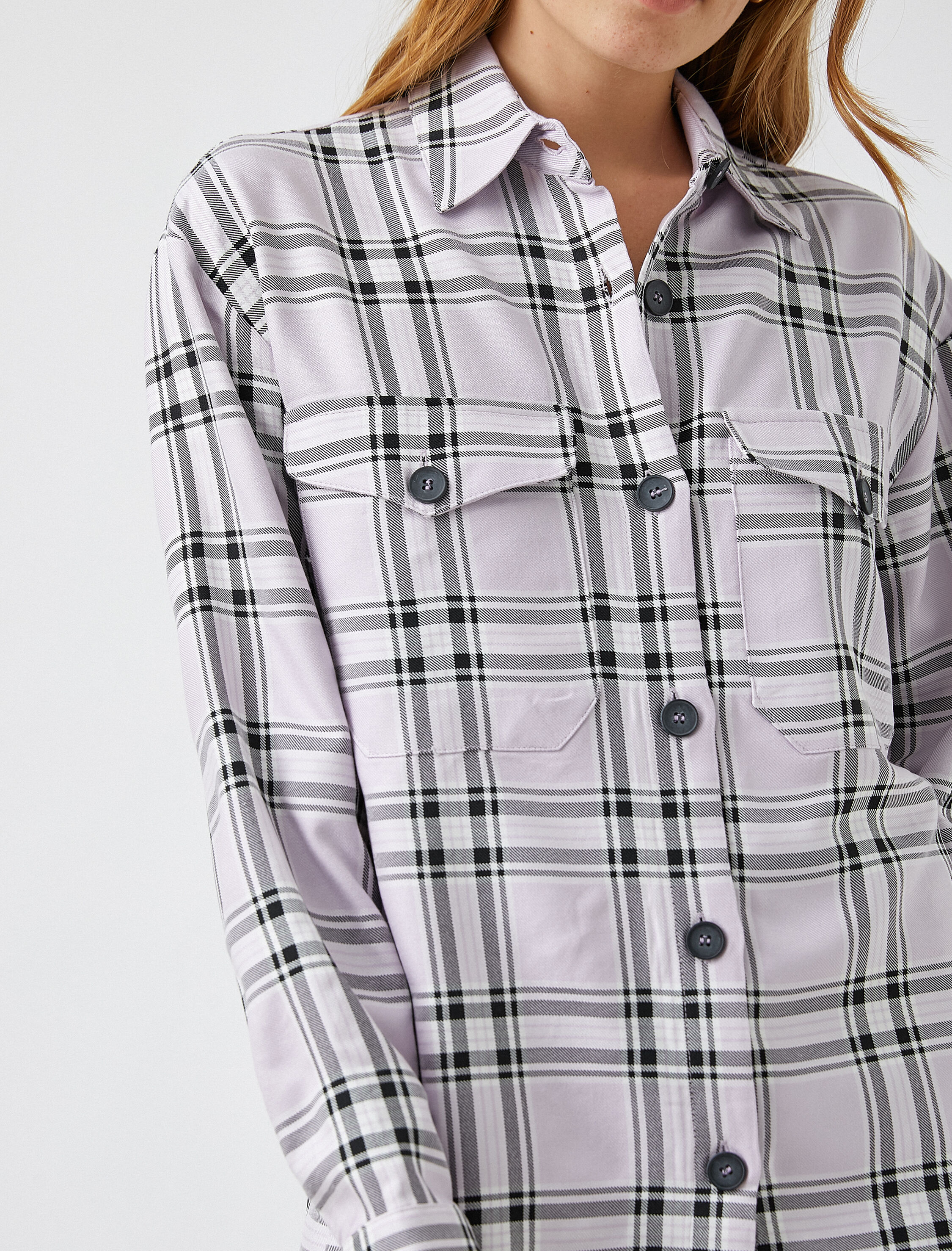   Ceket Gömlek Kareli Shacket Oversize