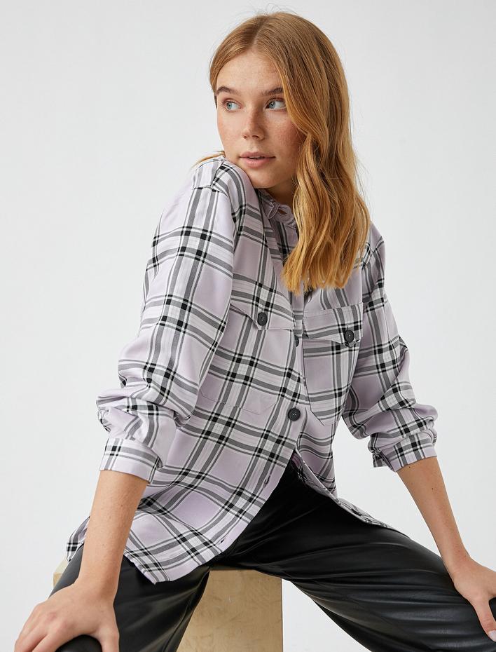  Ceket Gömlek Kareli Shacket Oversize
