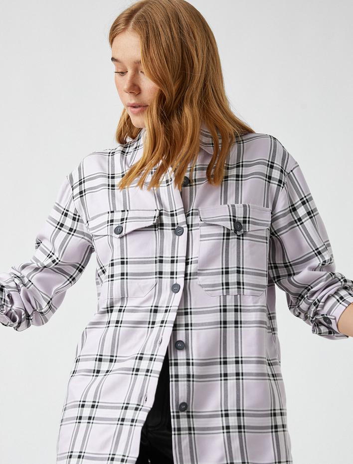  Ceket Gömlek Kareli Shacket Oversize