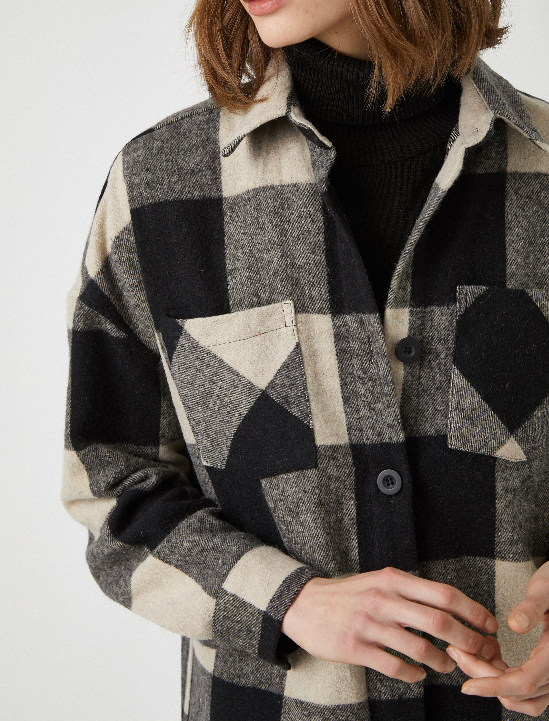   Pamuklu Oduncu Gömleği Oversize