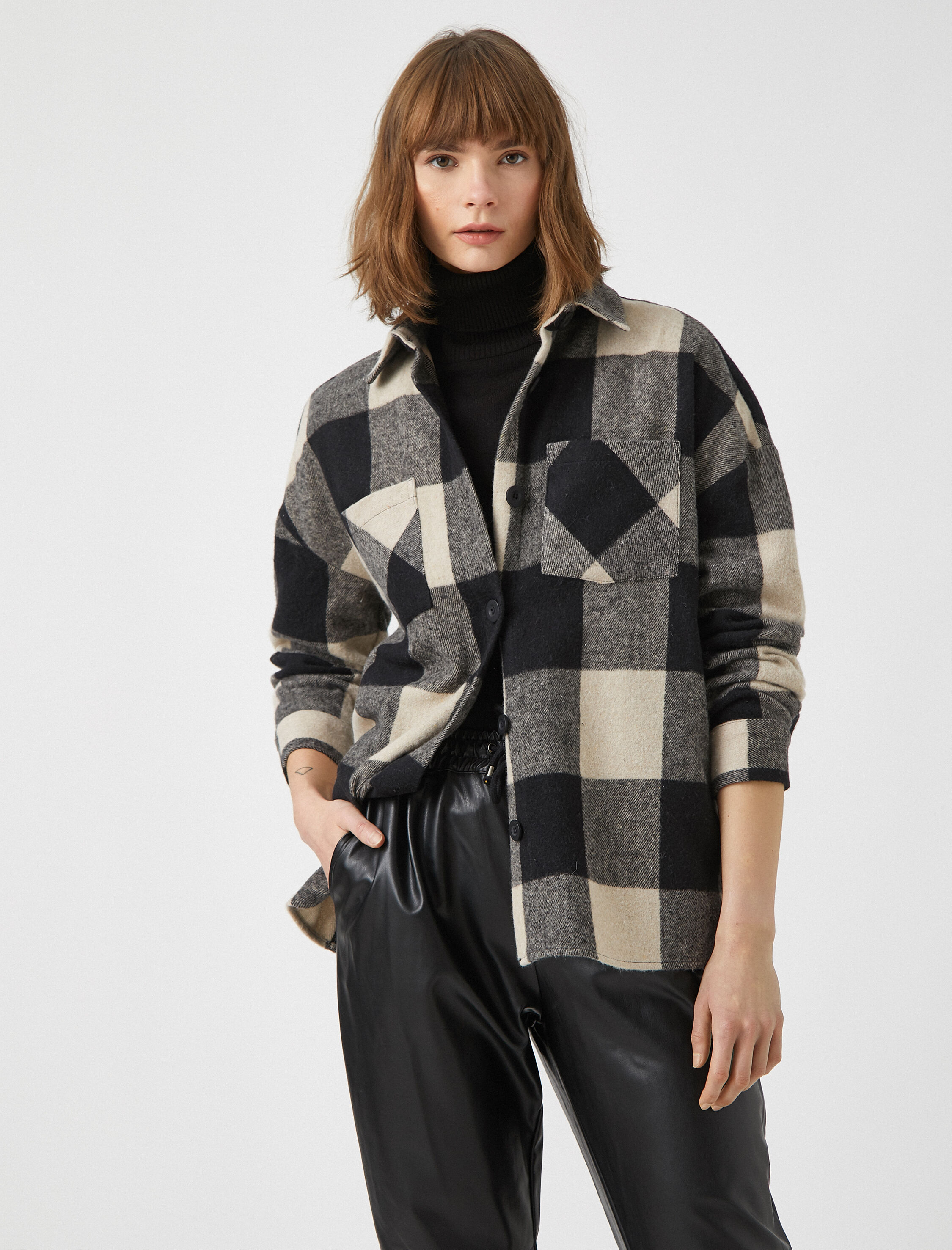   Pamuklu Oduncu Gömleği Oversize