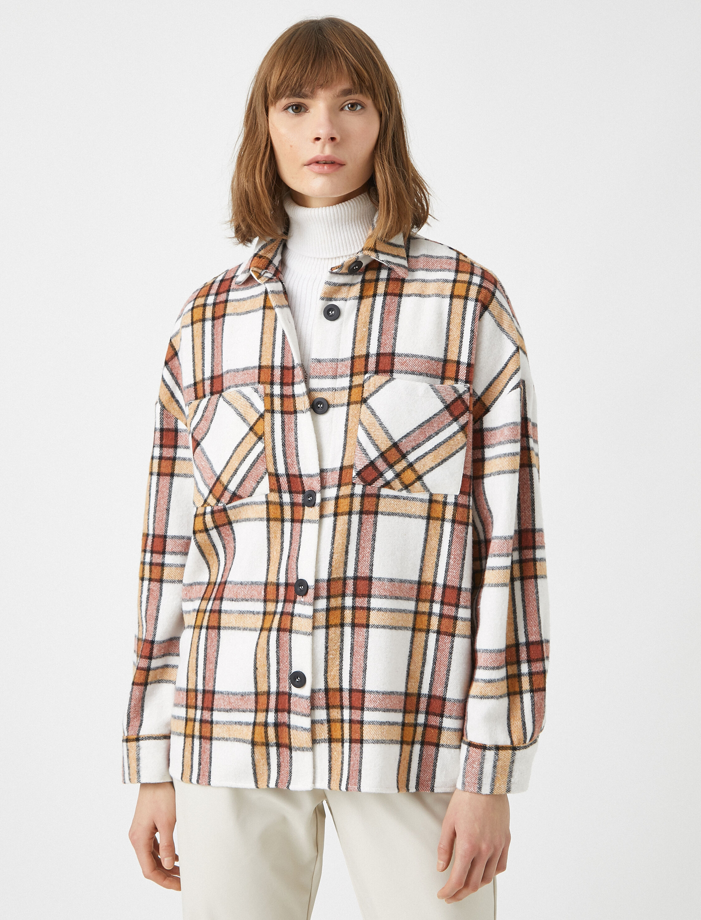   Pamuklu Oduncu Gömleği Oversize