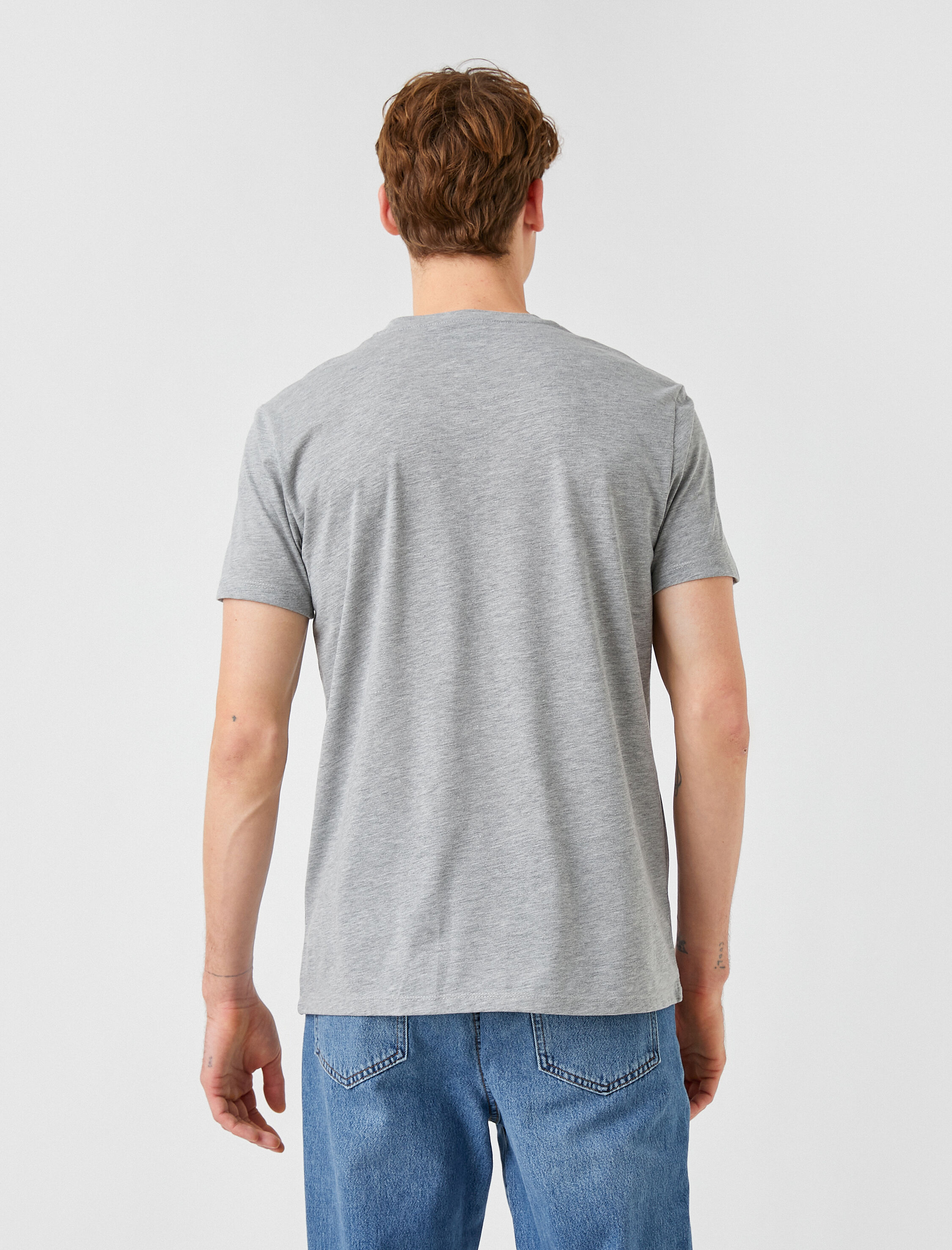   Basic Tişört Bisiklet Yaka