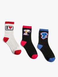 3'lü Snoopy Lisanslı Çorap Seti