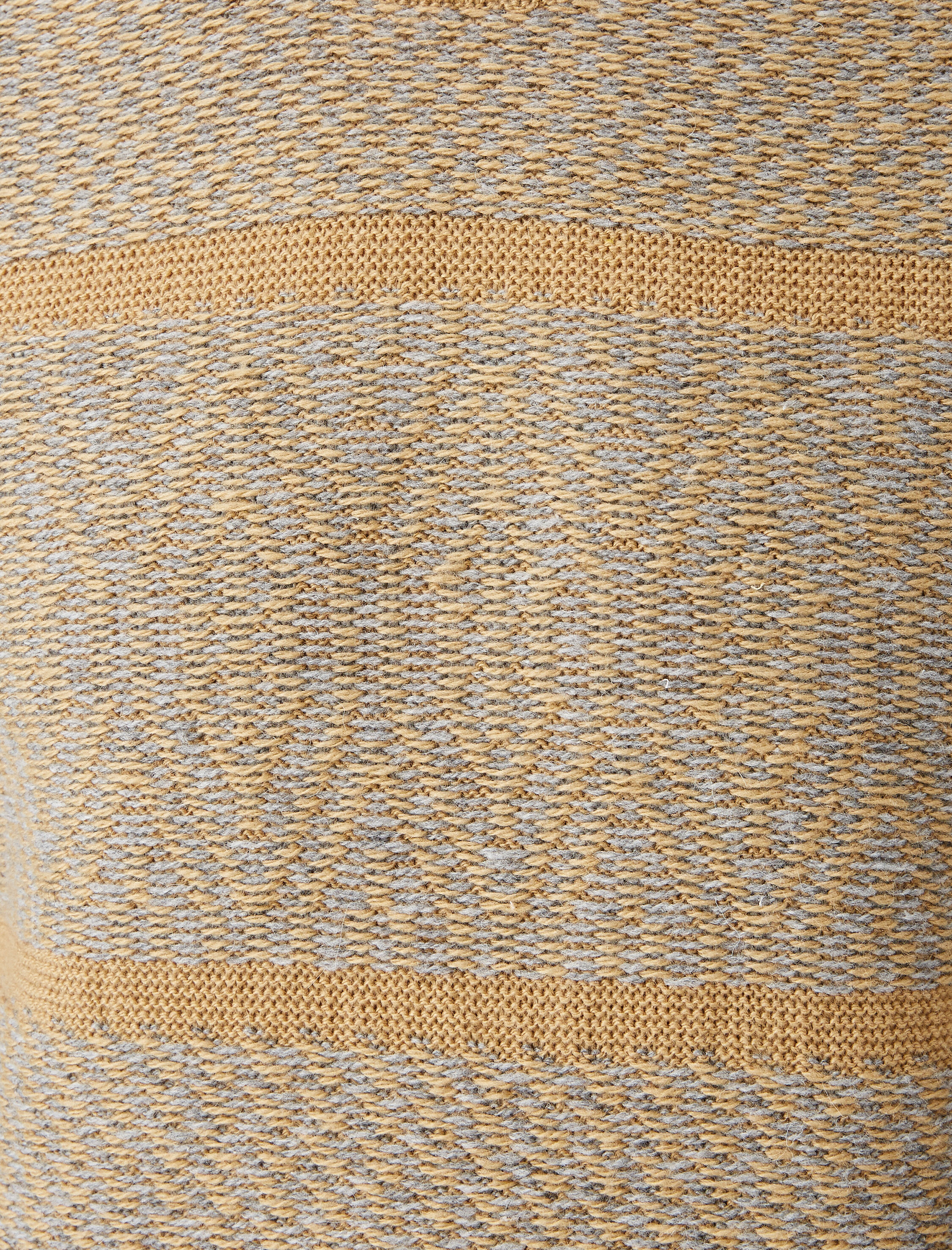   Bisiklet Yaka Çizgili Uzun Kollu Triko Kazak