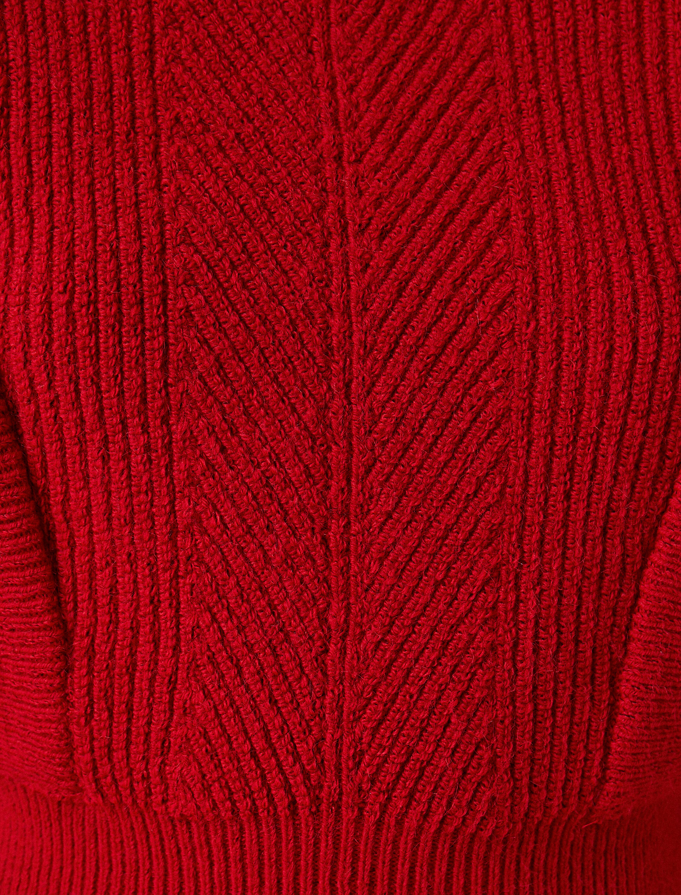   Bisiklet Yaka Vatkalı Oversize Triko Kazak