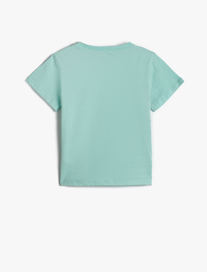 Erkek Çocuk Slogan Baskılı Kısa Kollu Tişört Pamuklu