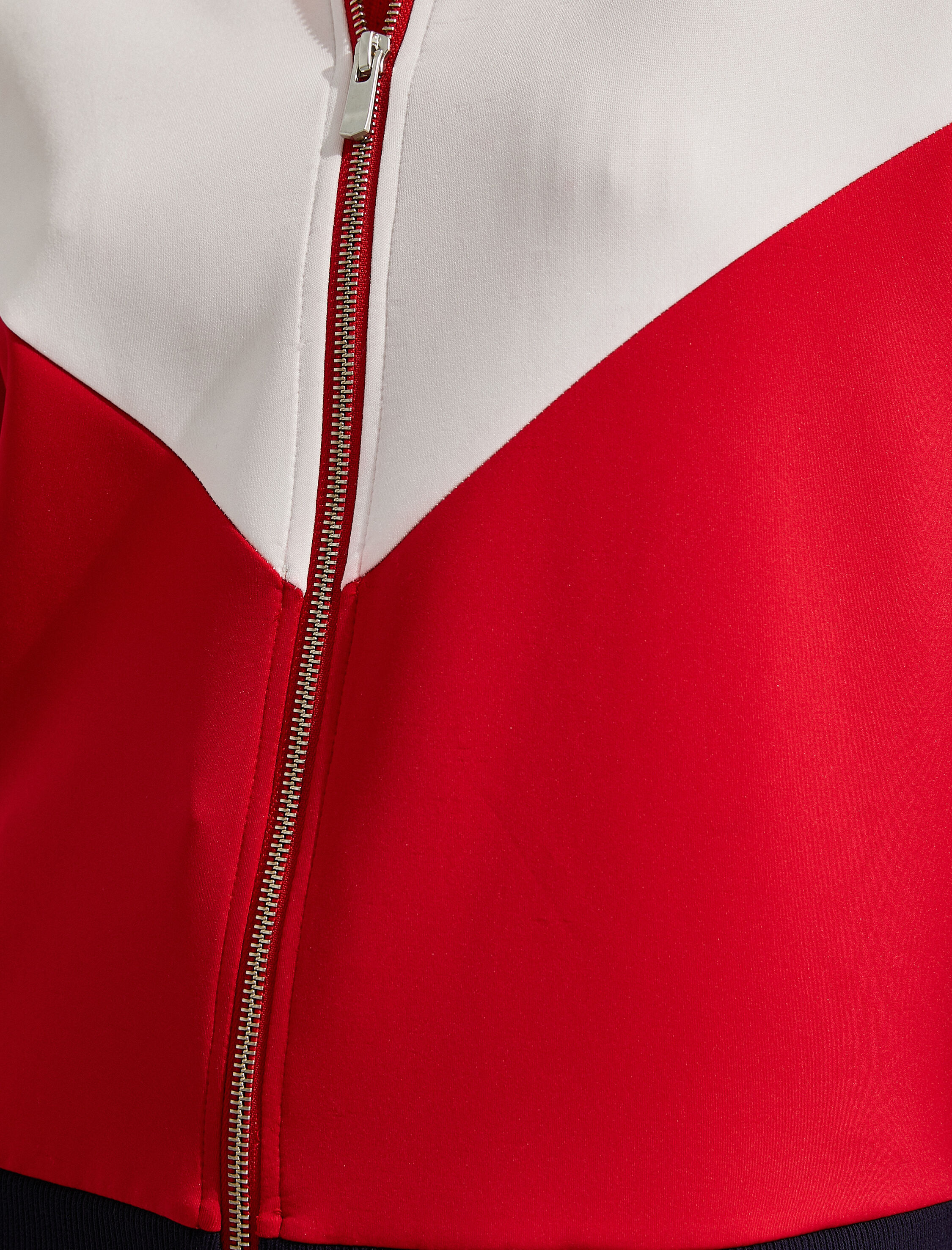   Dik Yaka Fermuarlı Sweatshirt