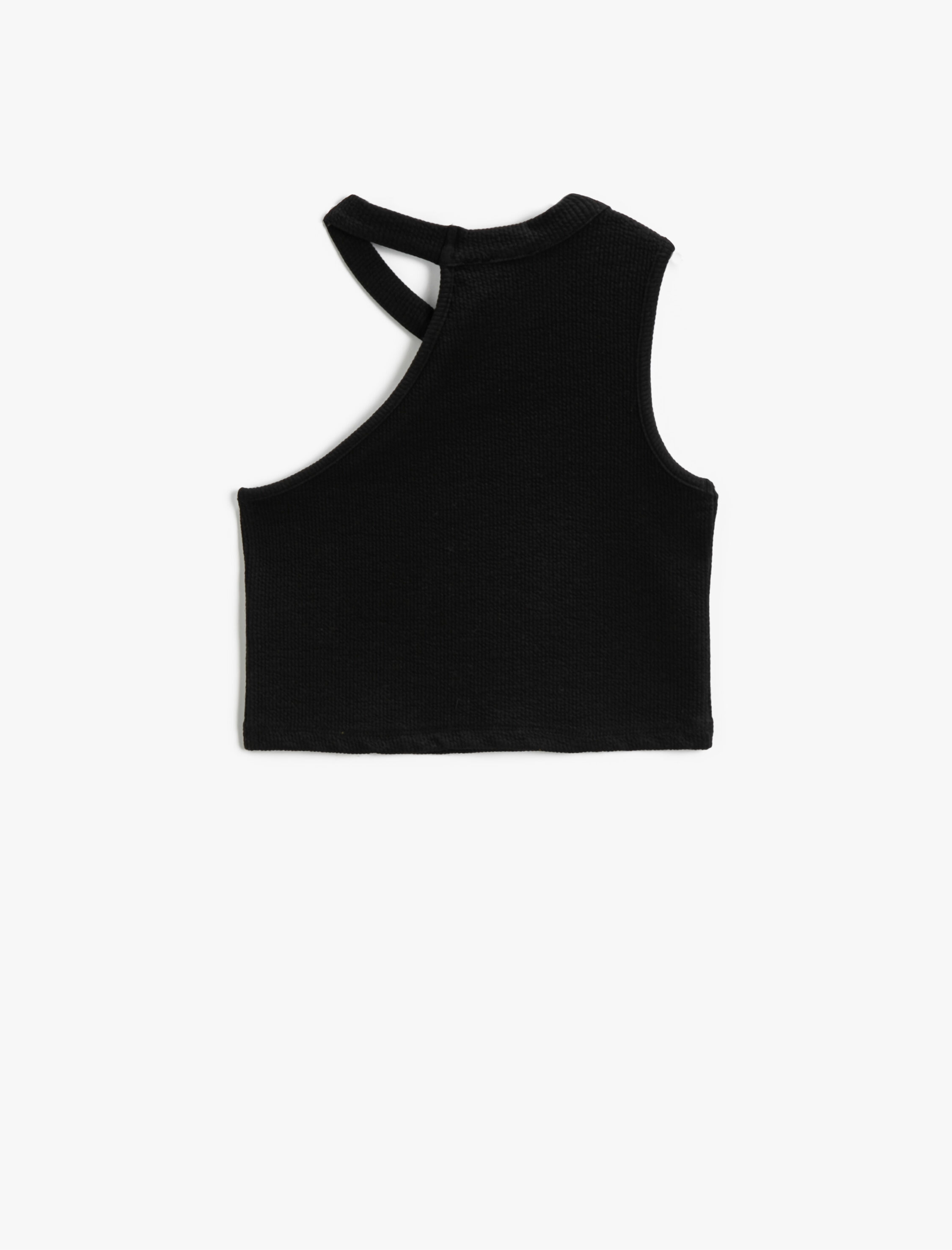  Kız Çocuk Crop Üst Pencere Detaylı Ribanalı