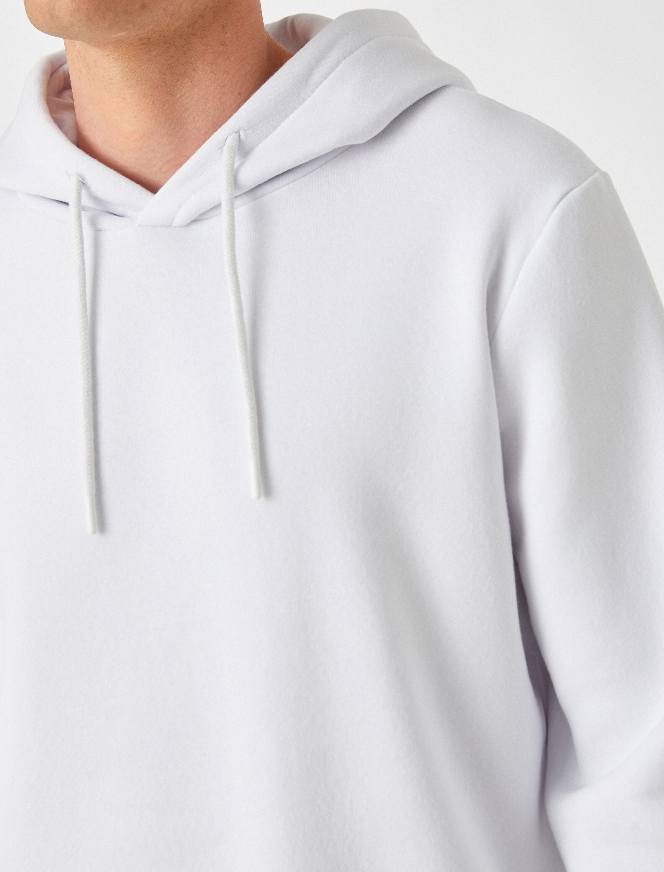   Basic Kapşonlu Sweatshirt Şardonlu