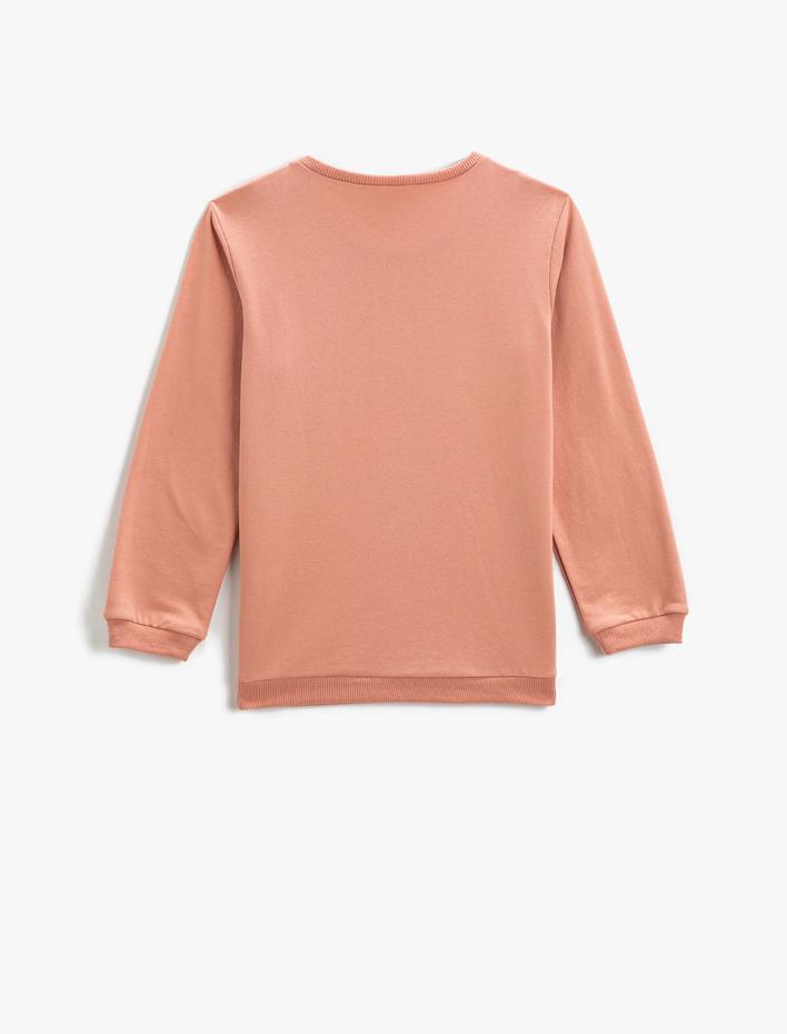 Erkek Çocuk Sweatshirt Uzun Kollu Baskılı Bisiklet Yaka