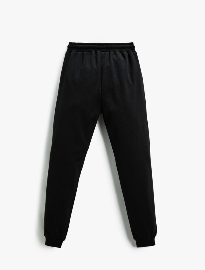 Erkek Çocuk Baskılı Jogger Eşofman Altı Beli Bağlamalı