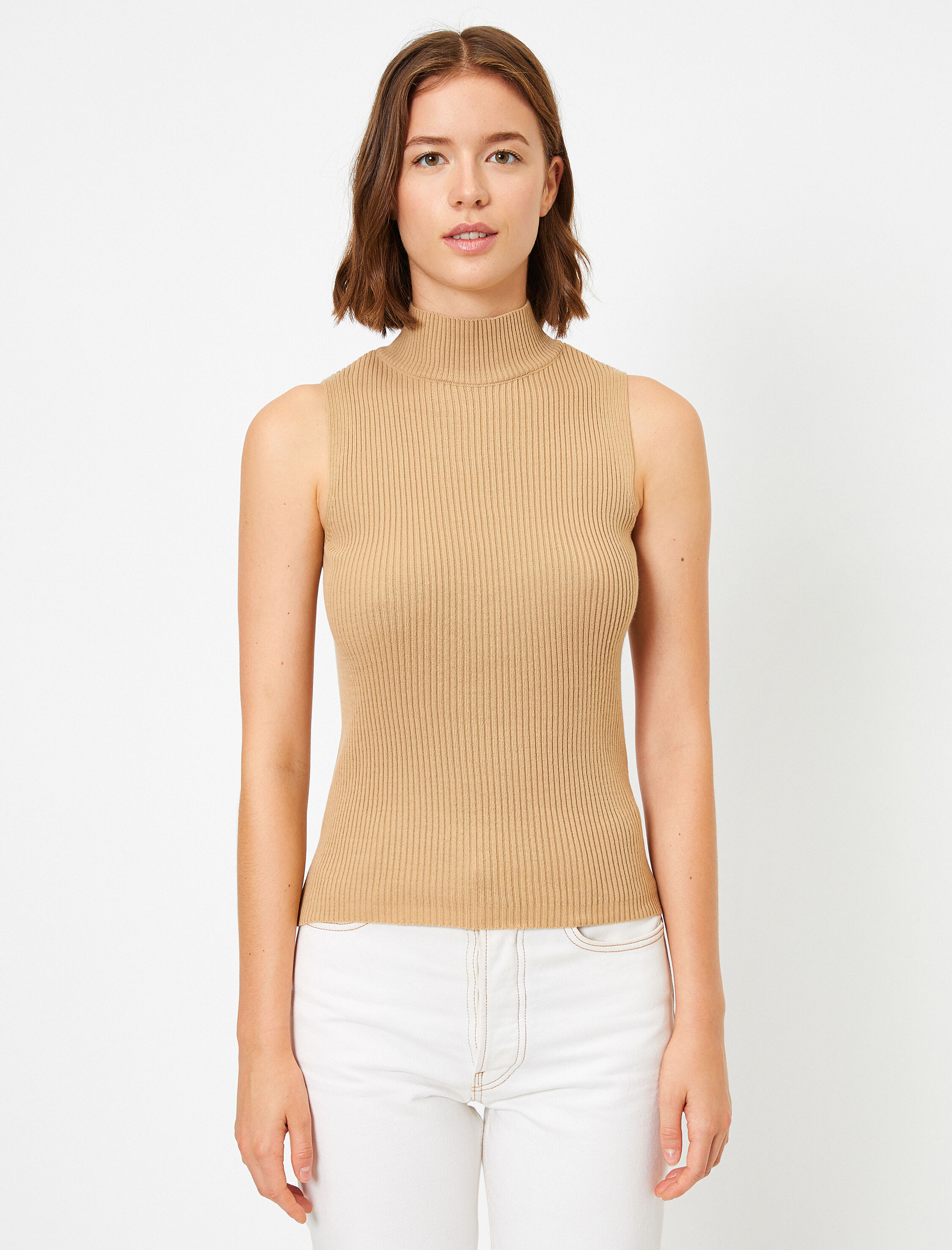   Balıkçı Yaka Kolsuz Basic Triko Kazak