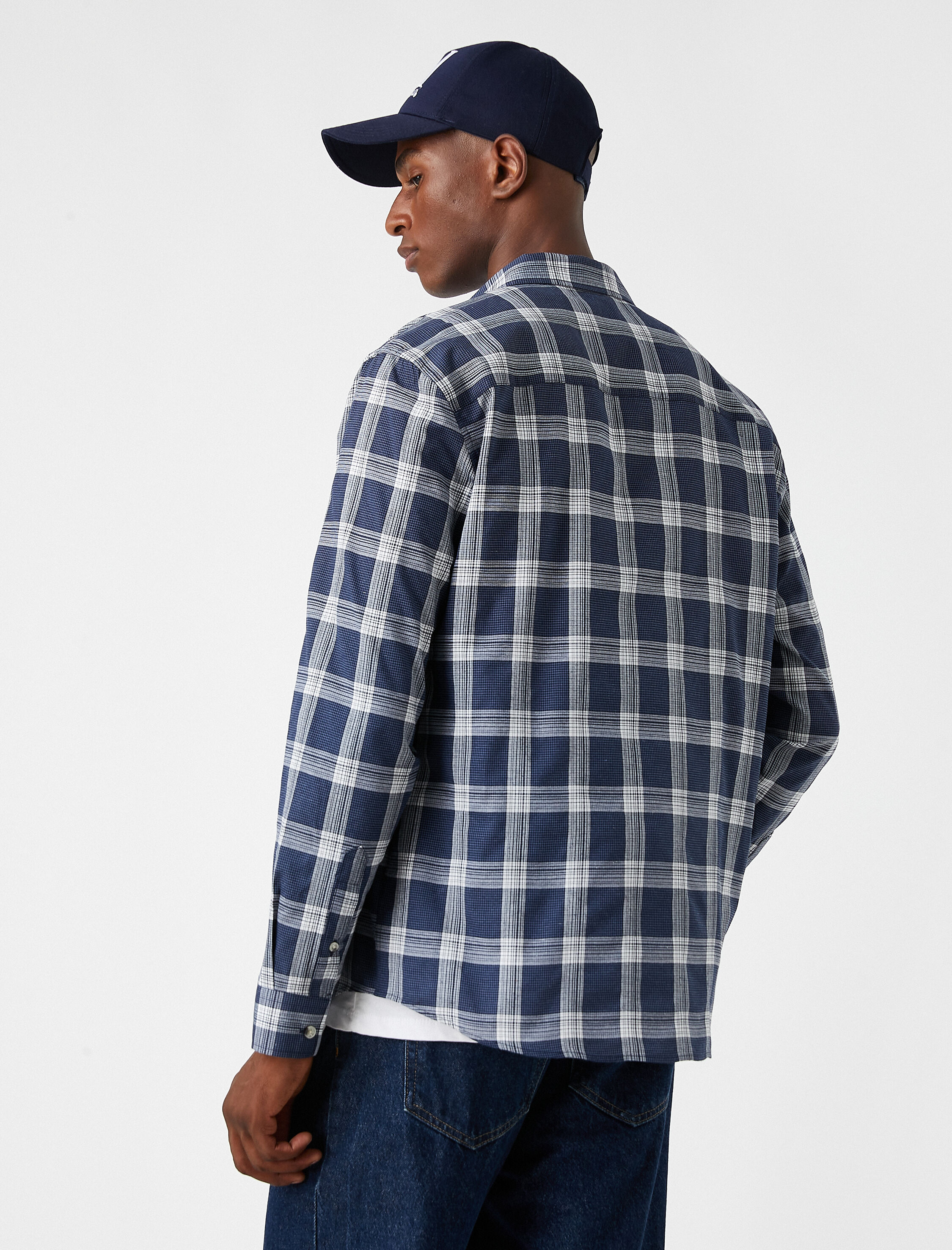   Basic Ekoseli Gömlek Klasik Yaka Non Iron