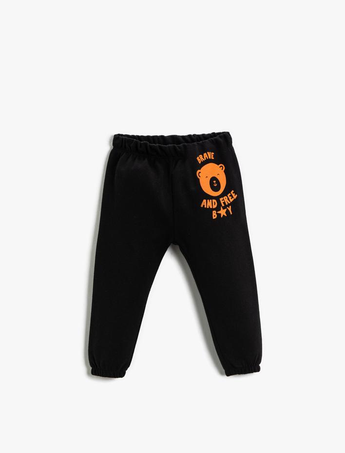 Erkek Bebek Beli Bağlamalı Jogger Eşofman Altı Pamuklu