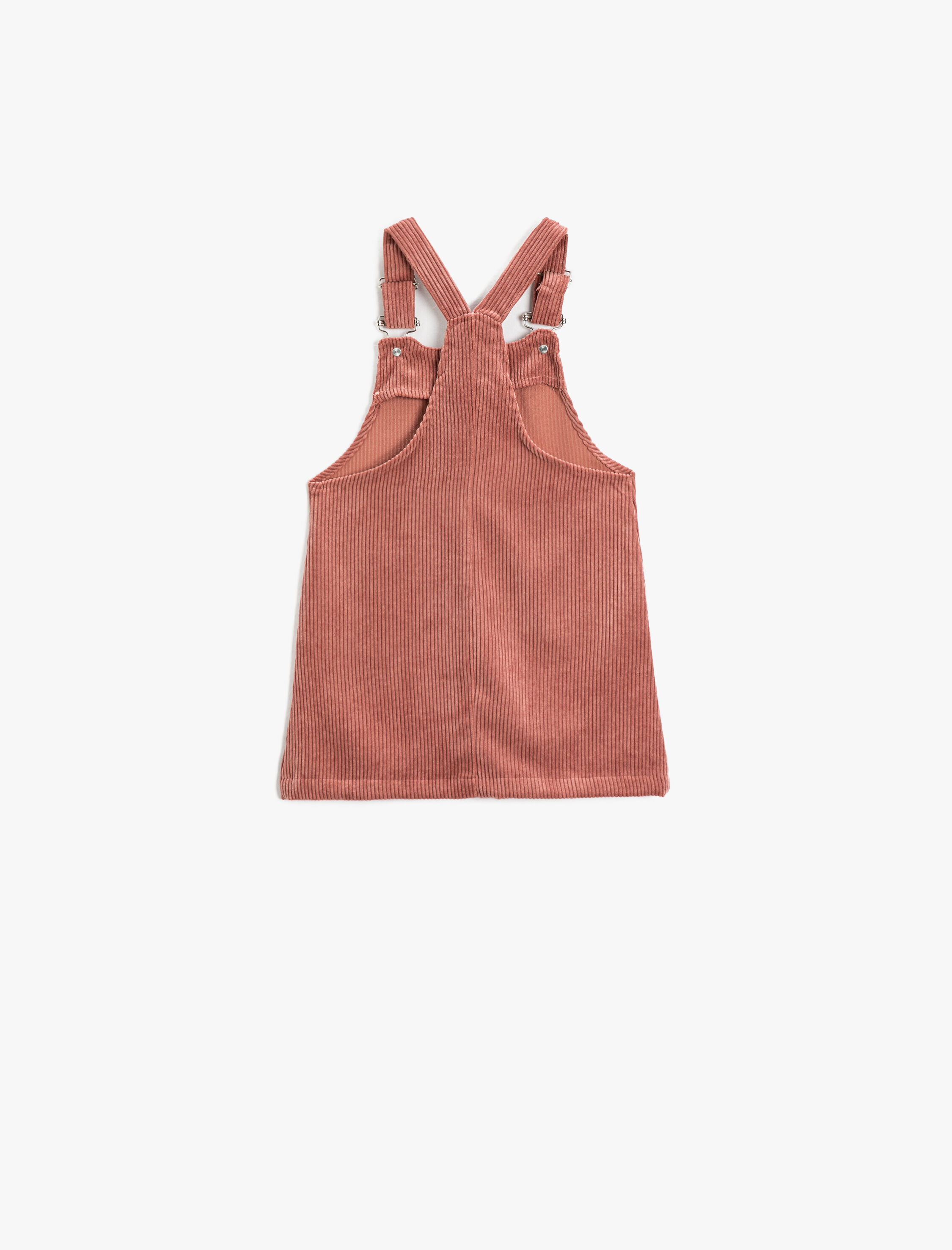  Kız Bebek Salopet Elbise Fitilli Kadife