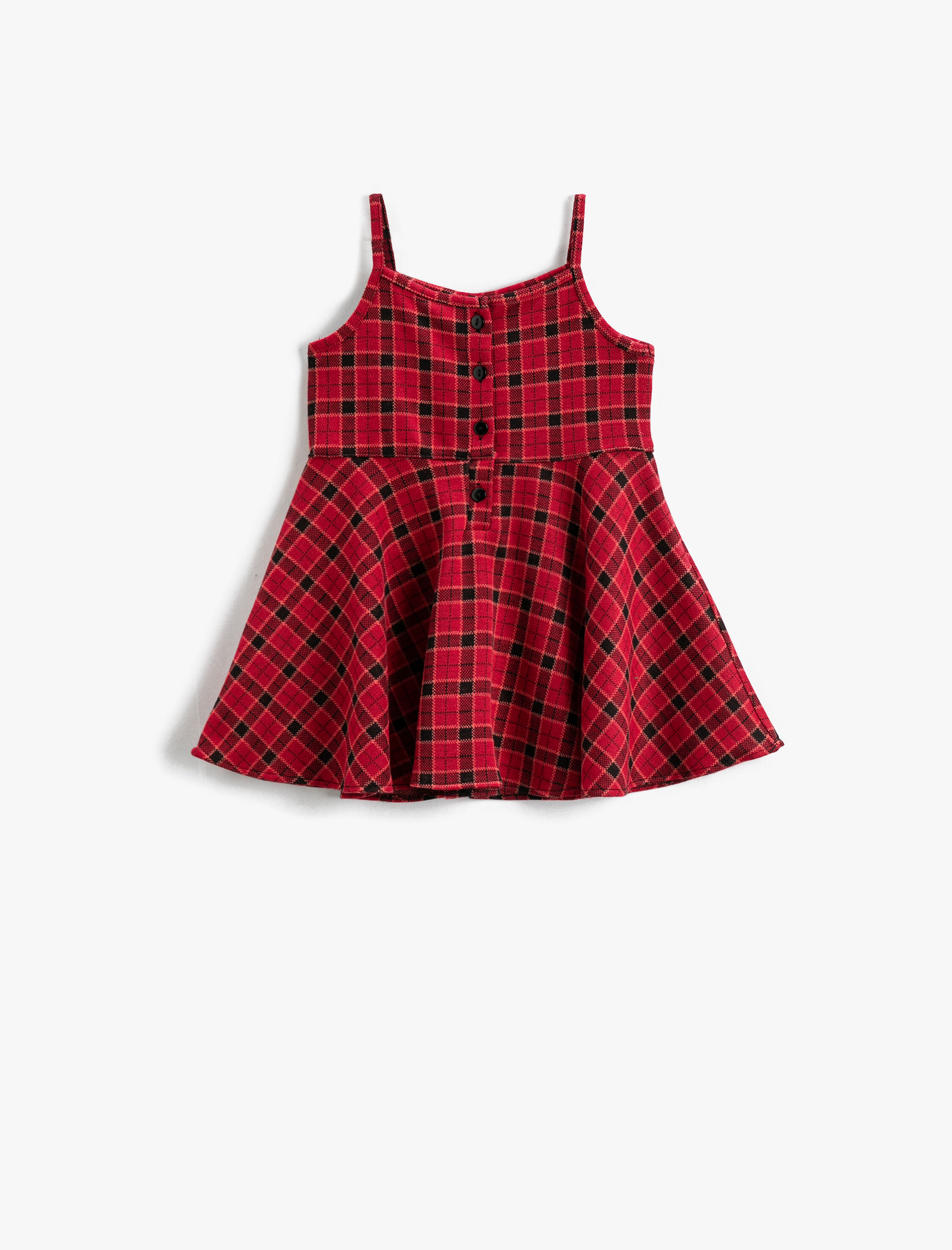 Kız Bebek Askılı Elbise Fiyonk Detaylı