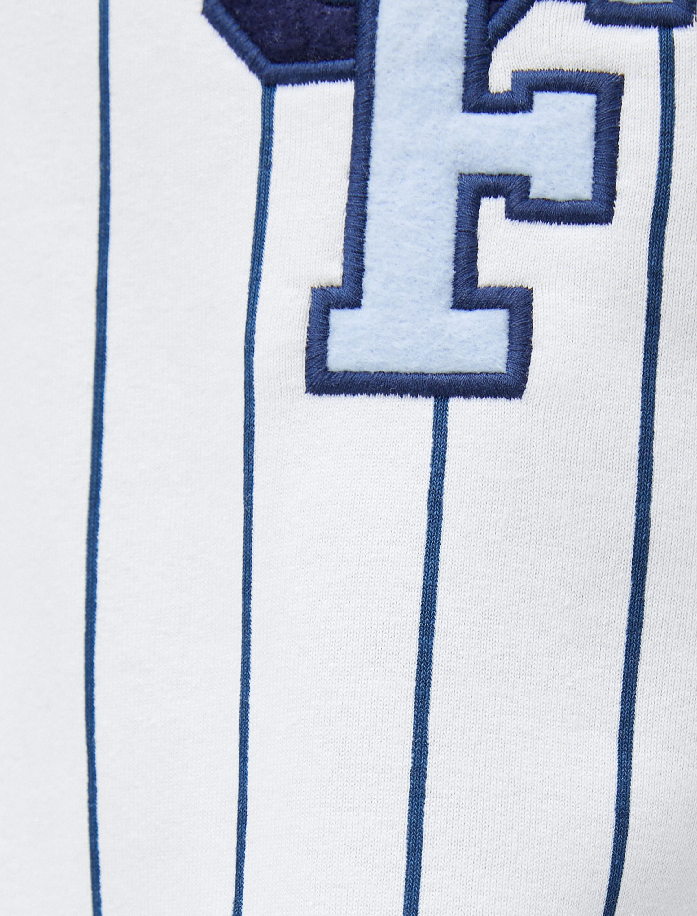 Kolej Sweatshirt Dik Yaka İşlemeli Yarım Fermuarlı Şardonlu