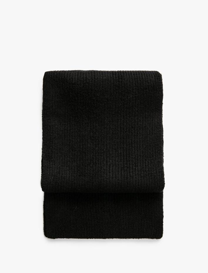 Kadın Basic Triko Atkı Yumuşak Dokulu