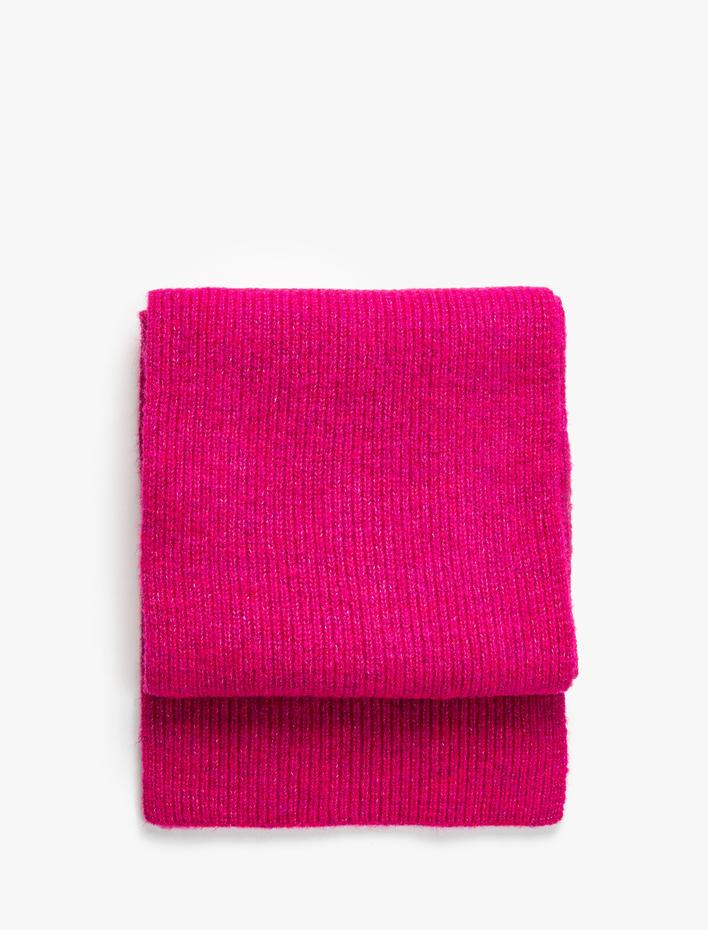 Kadın Basic Triko Atkı Yumuşak Dokulu