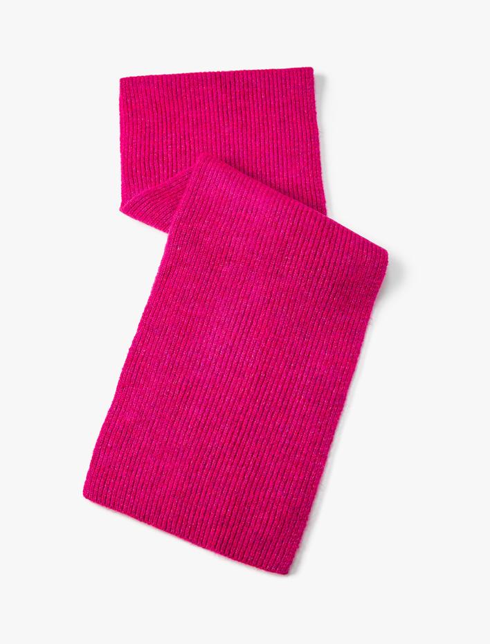 Kadın Basic Triko Atkı Yumuşak Dokulu