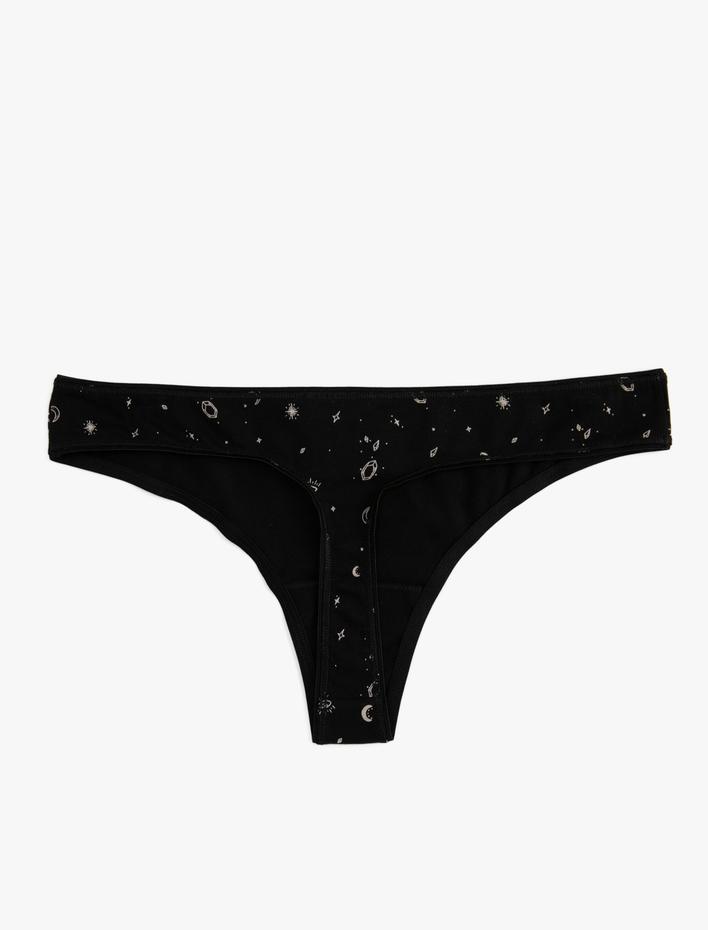  Brazilian Külot Pamuklu Minimal Baskılı