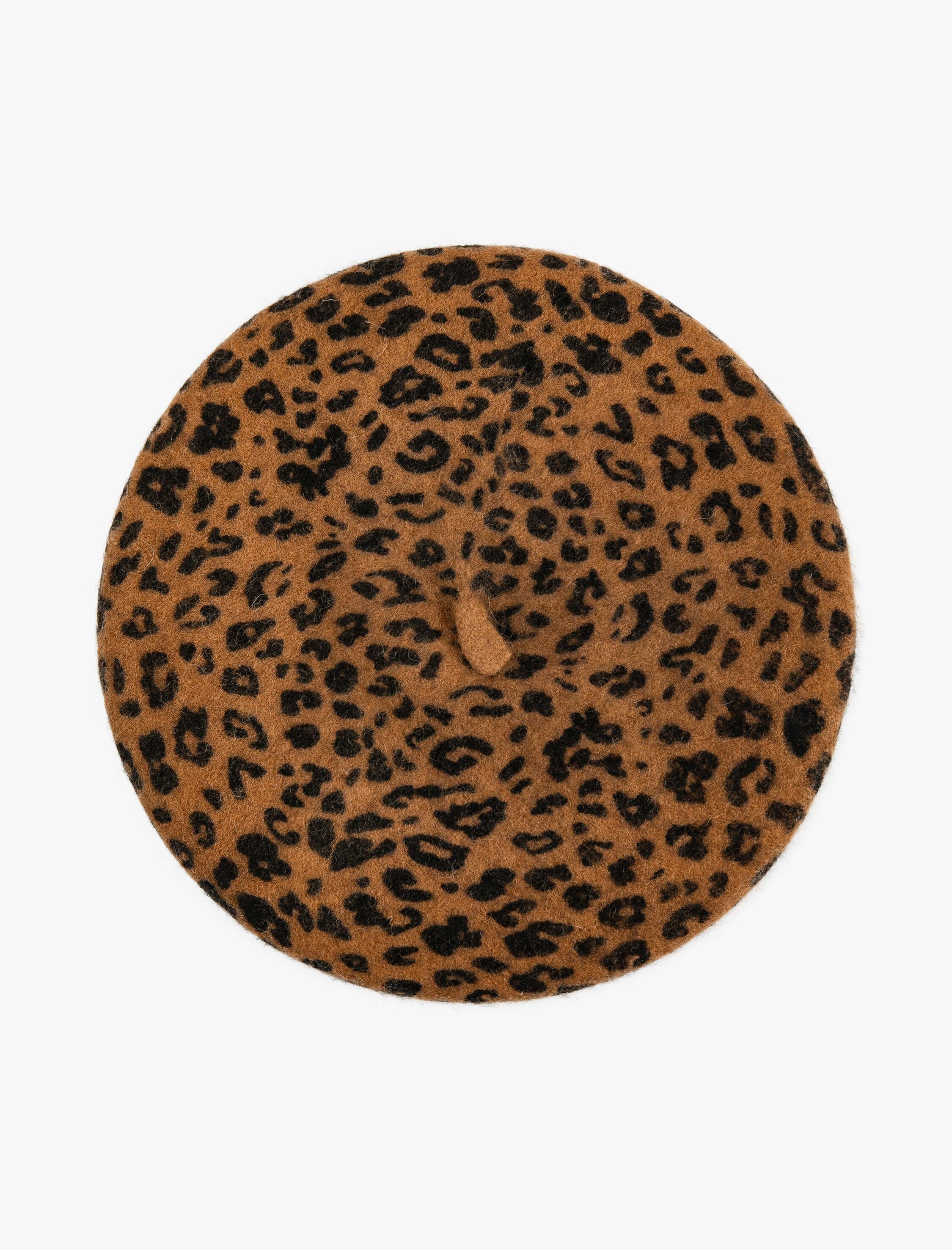  Kadın Ressam Şapka Yumuşak Dokulu Leopar Desenli