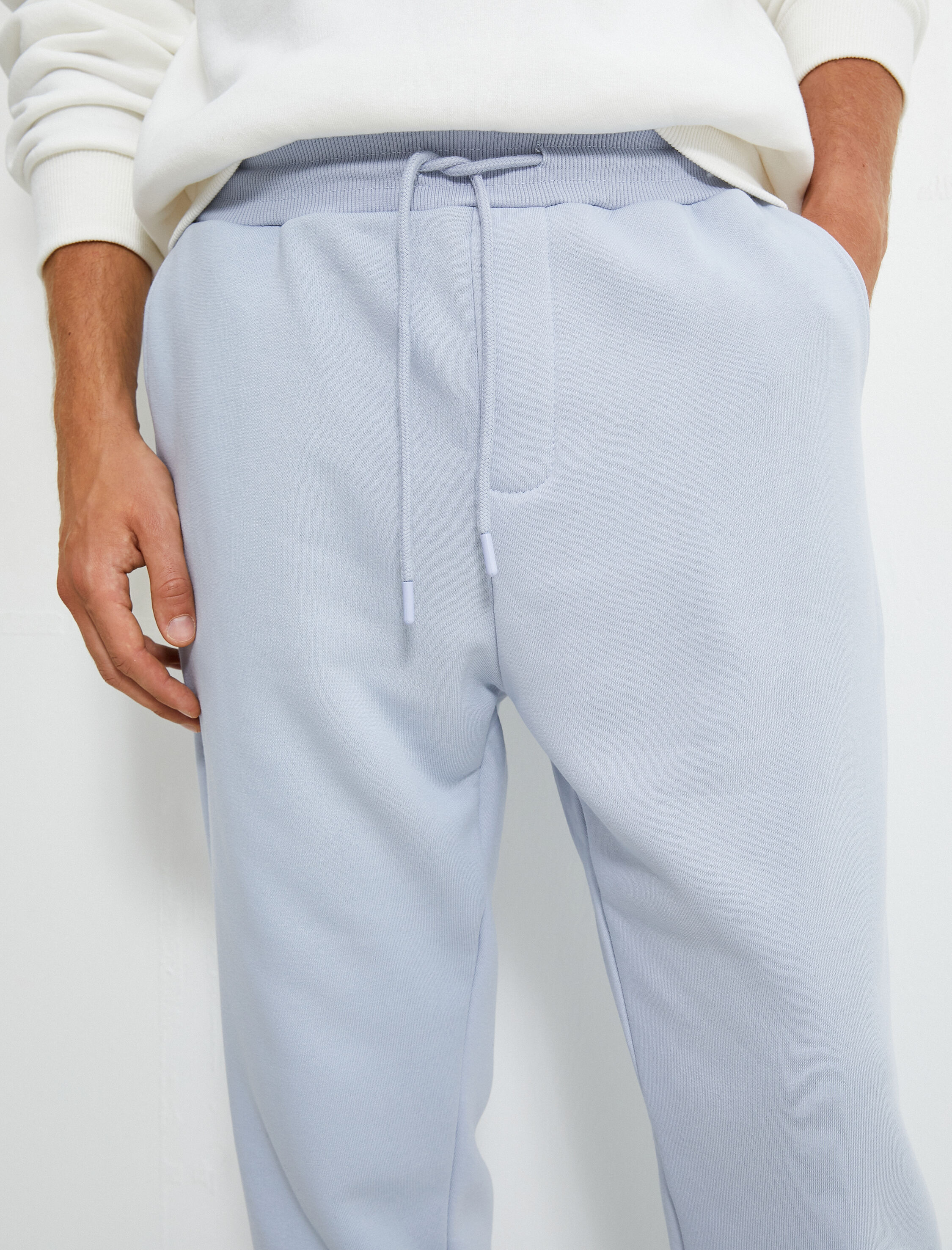   Jogger Eşofman Altı Beli Bağcıklı Cep Detaylı Şardonlu