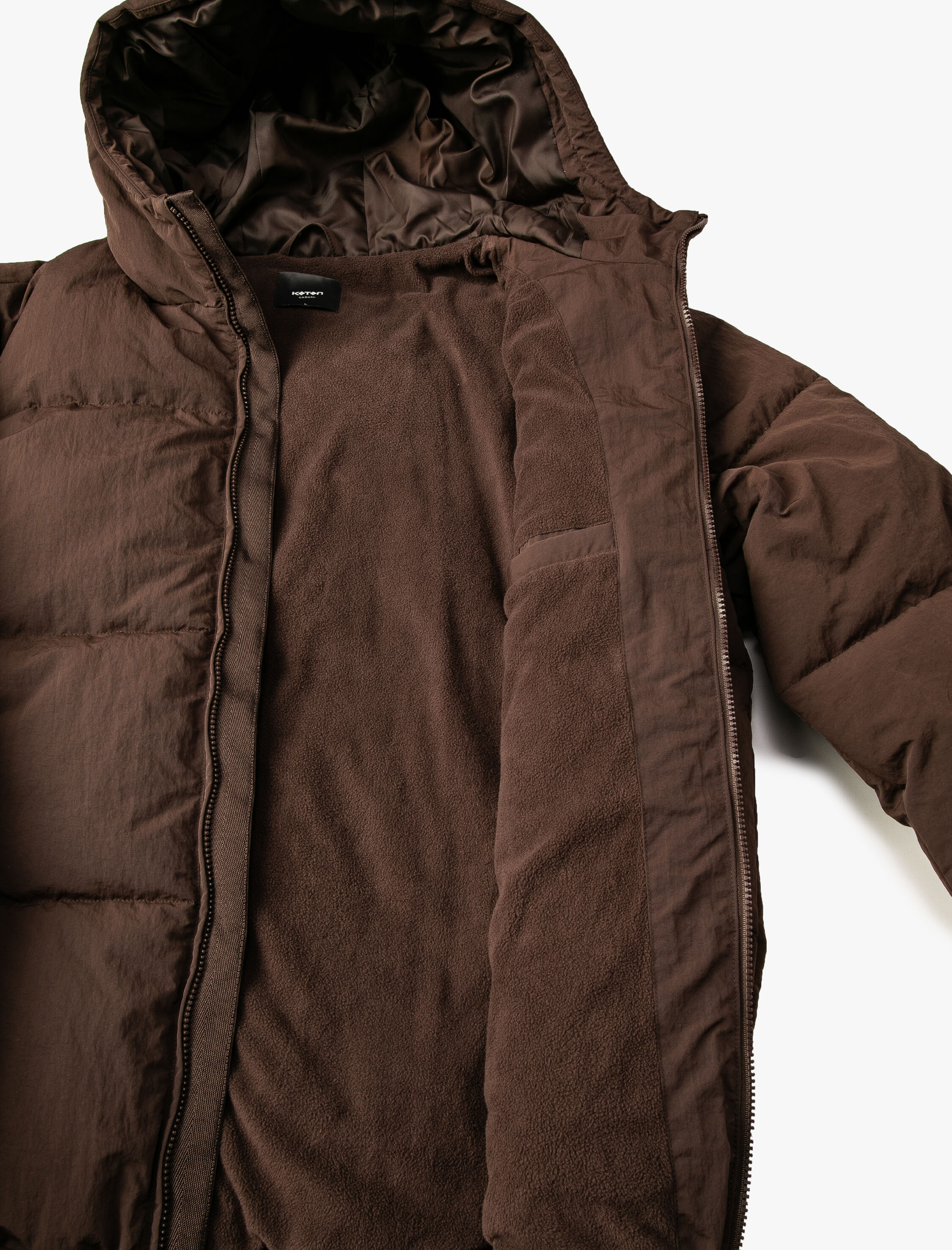   Şişme Mont Kapşonlu Cep Detaylı Fermuarlı