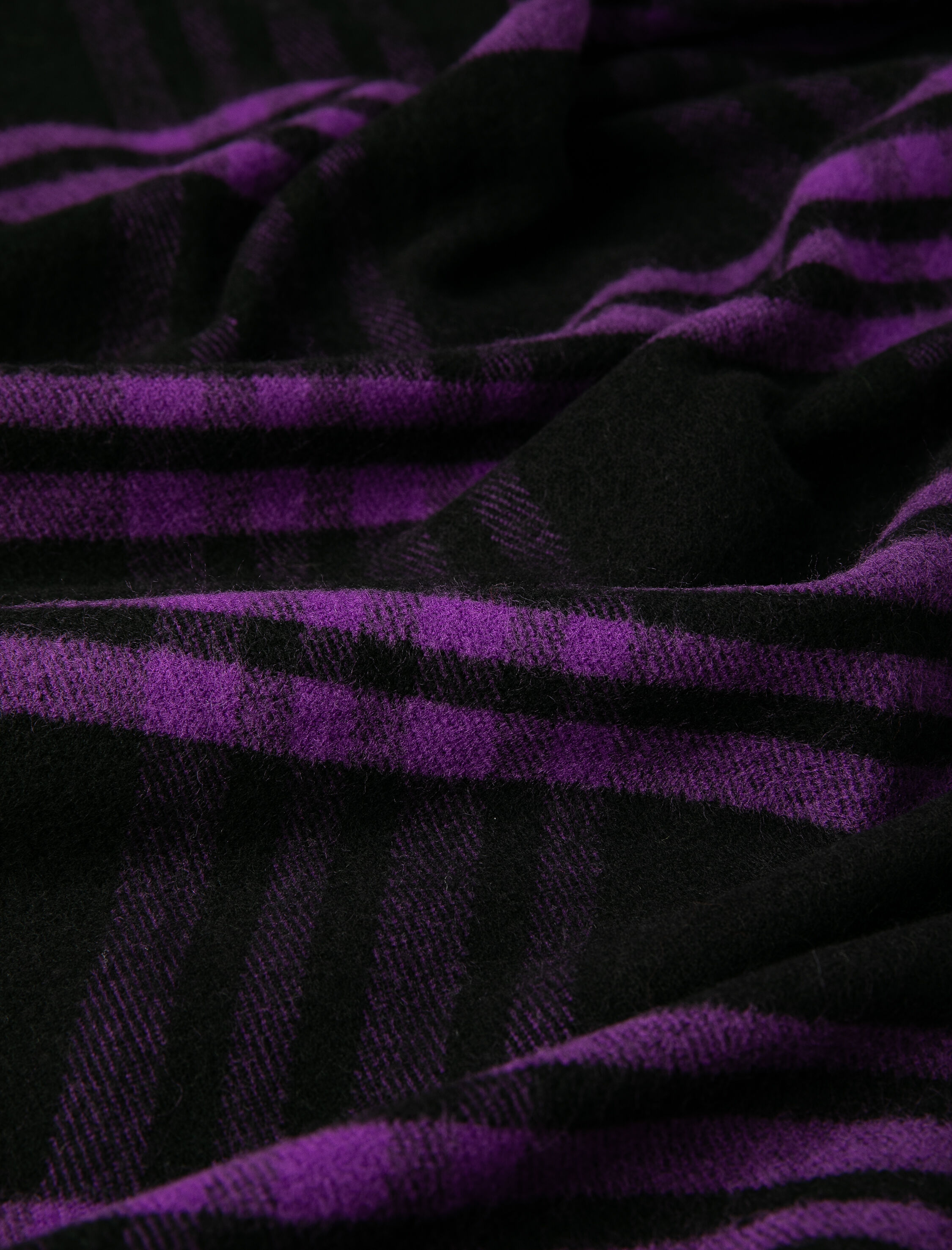  Kadın Atkı Ekose Yumuşak Dokulu Püsküllü