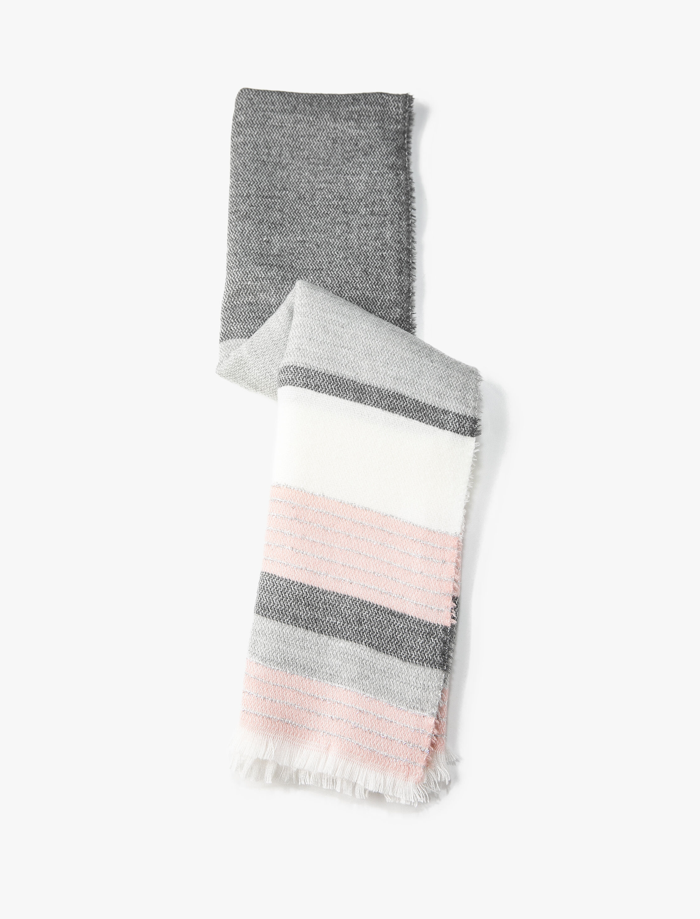  Kadın Atkı Yumuşak Dokulu Püsküllü