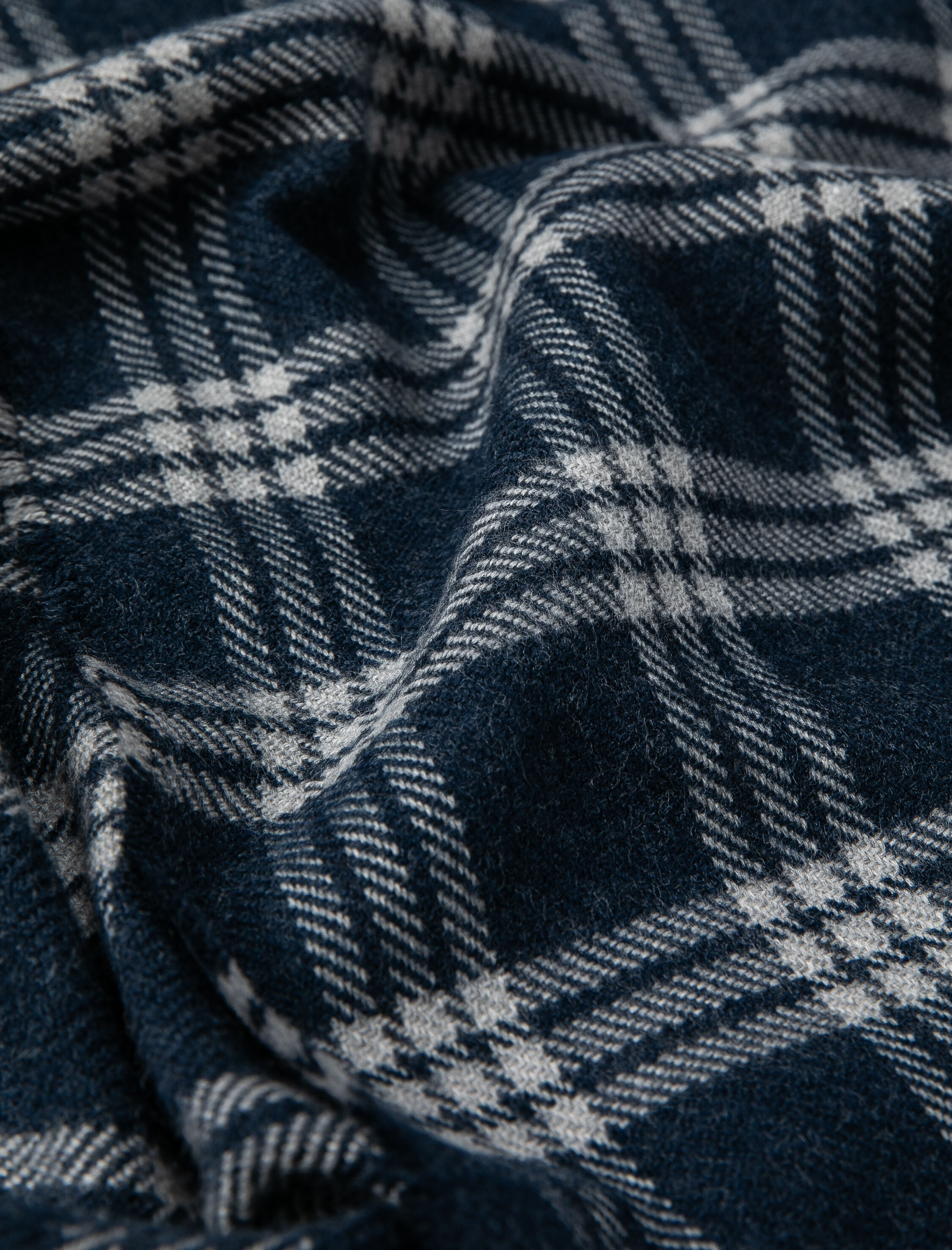  Erkek Ekoseli Atkı Püskül Detaylı Yumuşak Dokulu