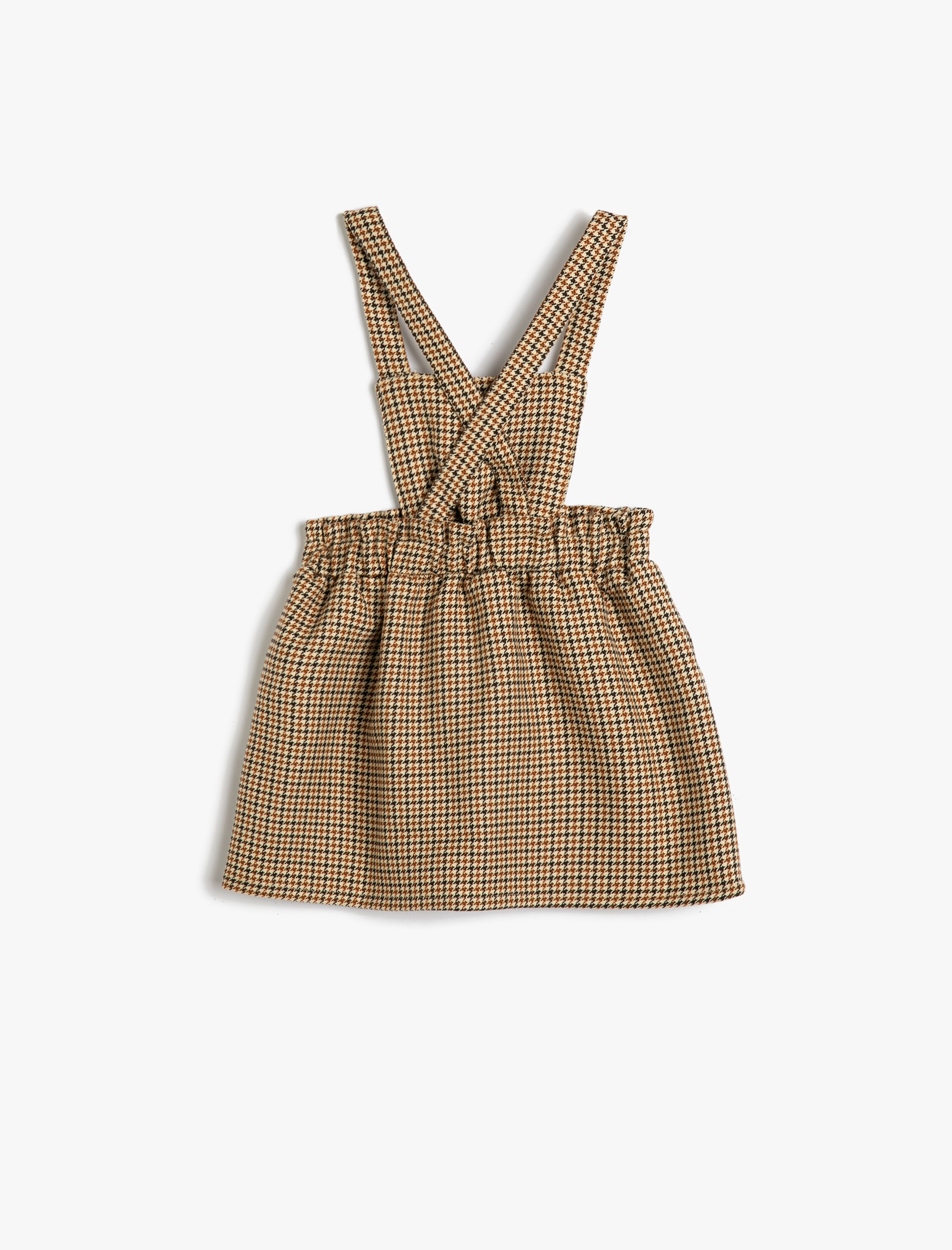  Kız Bebek Salopet Elbise Düğme Detaylı