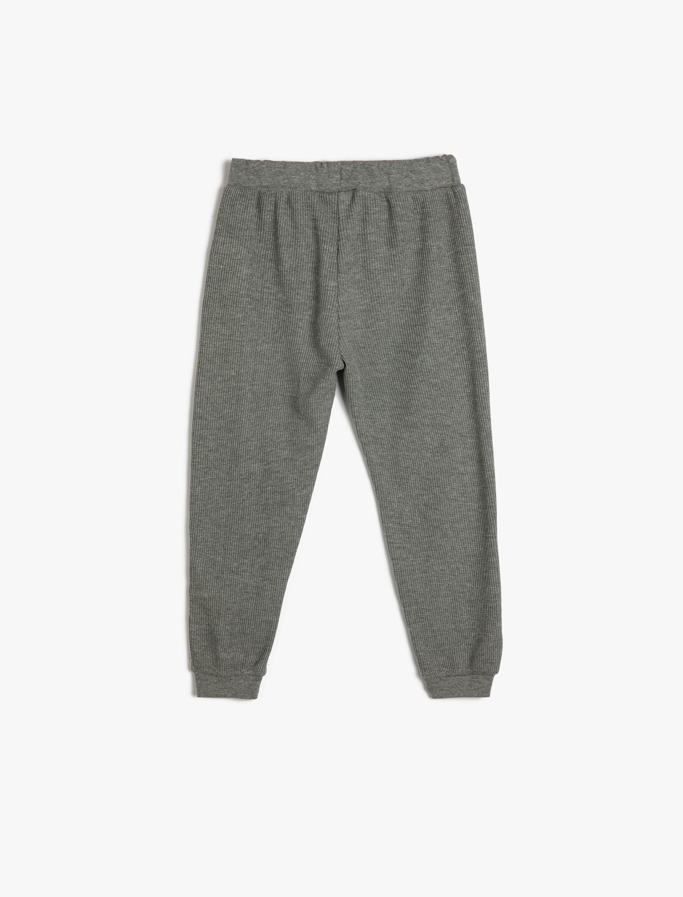  Erkek Bebek Jogger Eşofman Altı Aplike Detaylı Beli Bağlamalı Dokulu