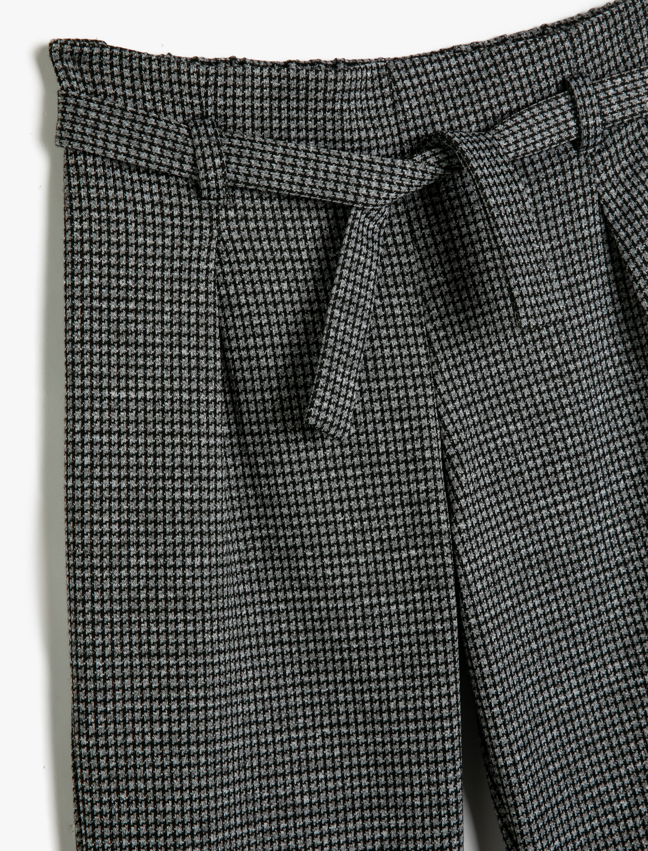  Kız Çocuk Pantolon Kemer Detaylı Nervürlü