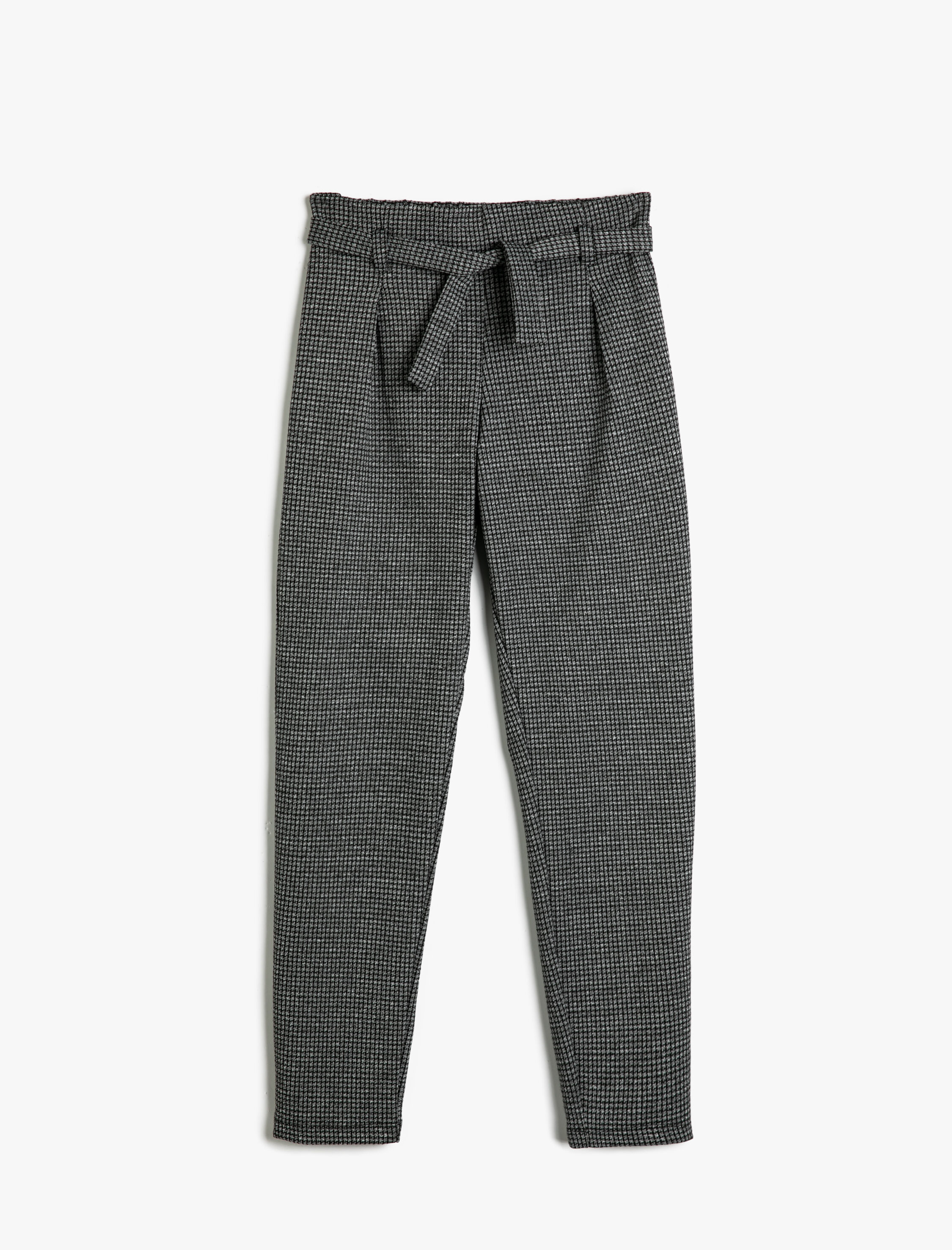  Kız Çocuk Pantolon Kemer Detaylı Nervürlü