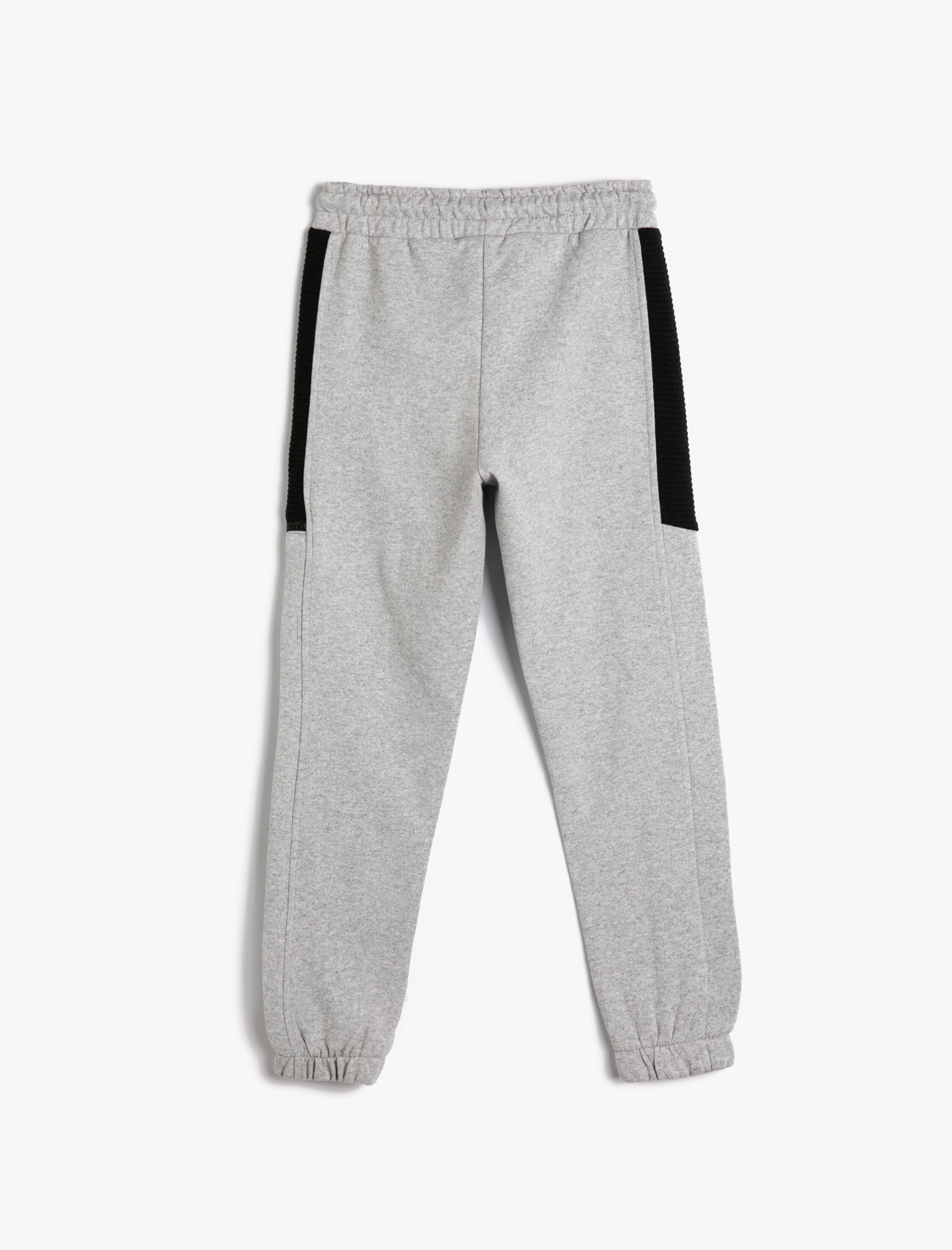  Erkek Çocuk Jogger Eşofman Altı Şardonlu Cepli Beli Bağlamalı