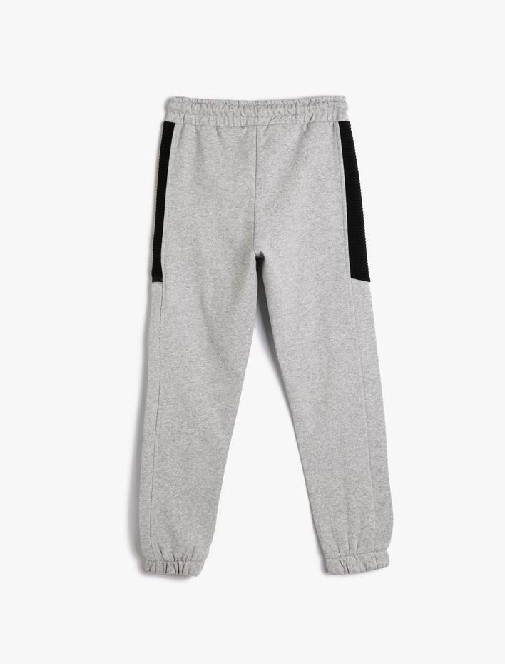 Erkek Çocuk Jogger Eşofman Altı Şardonlu Cepli Beli Bağlamalı