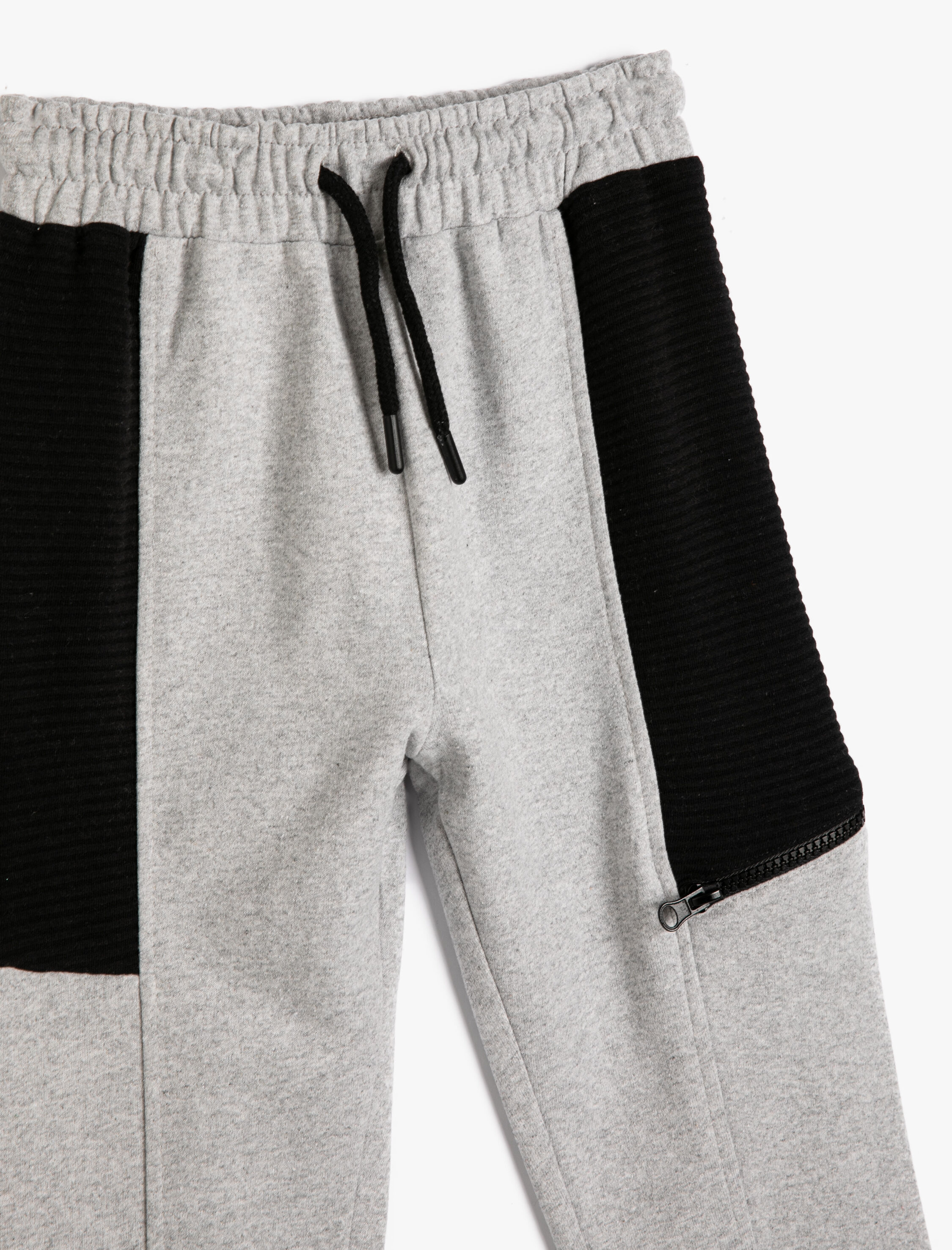  Erkek Çocuk Jogger Eşofman Altı Şardonlu Cepli Beli Bağlamalı