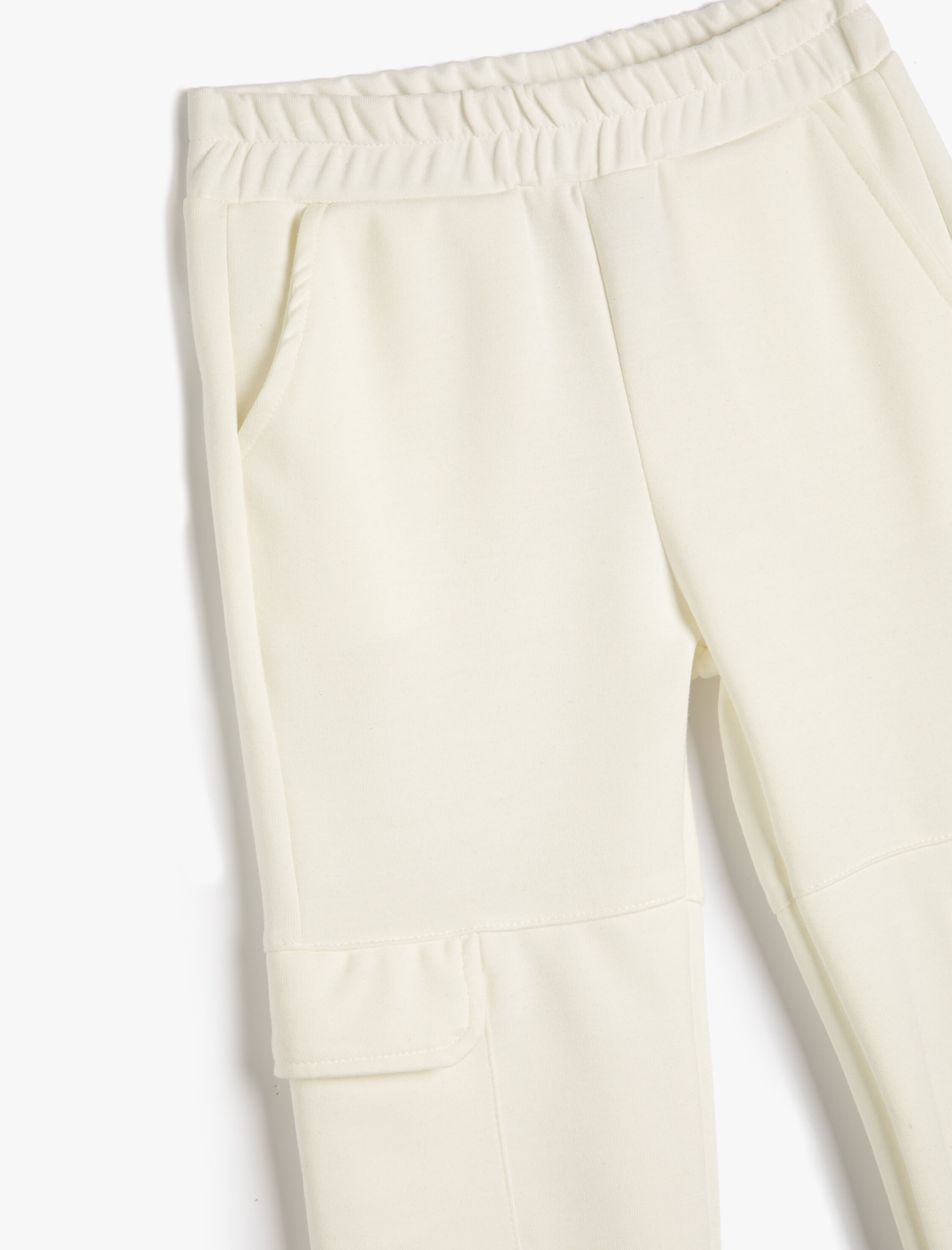  Kız Çocuk Basic Kargo Jogger Eşofman Altı Cepli Beli Lastikli