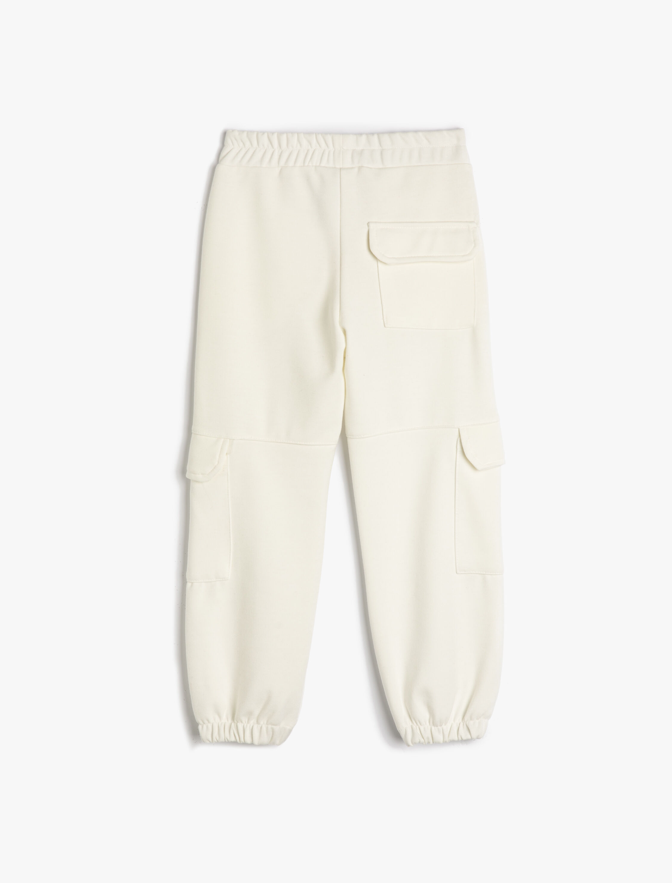  Kız Çocuk Basic Kargo Jogger Eşofman Altı Cepli Beli Lastikli