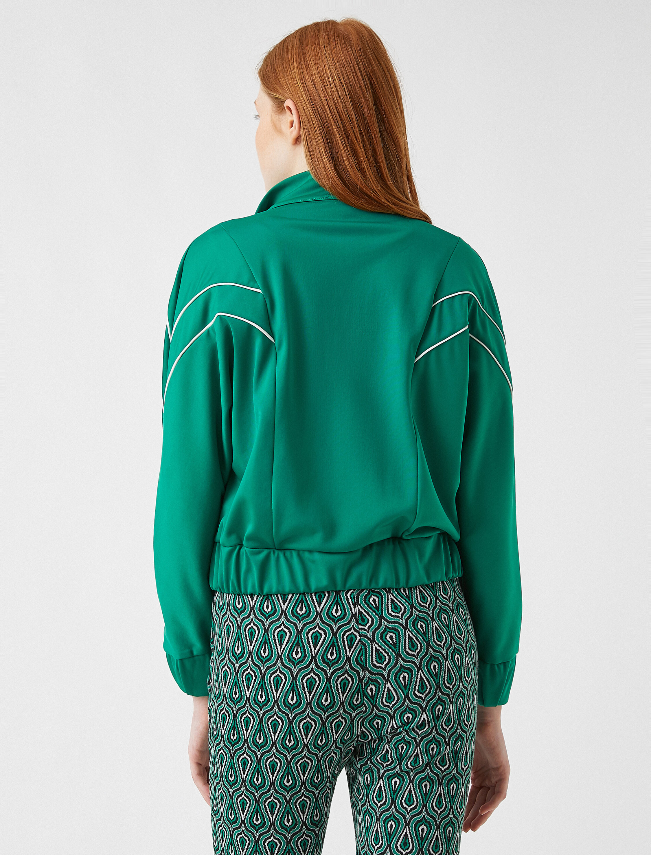   Fermuarlı Crop Sweatshirt