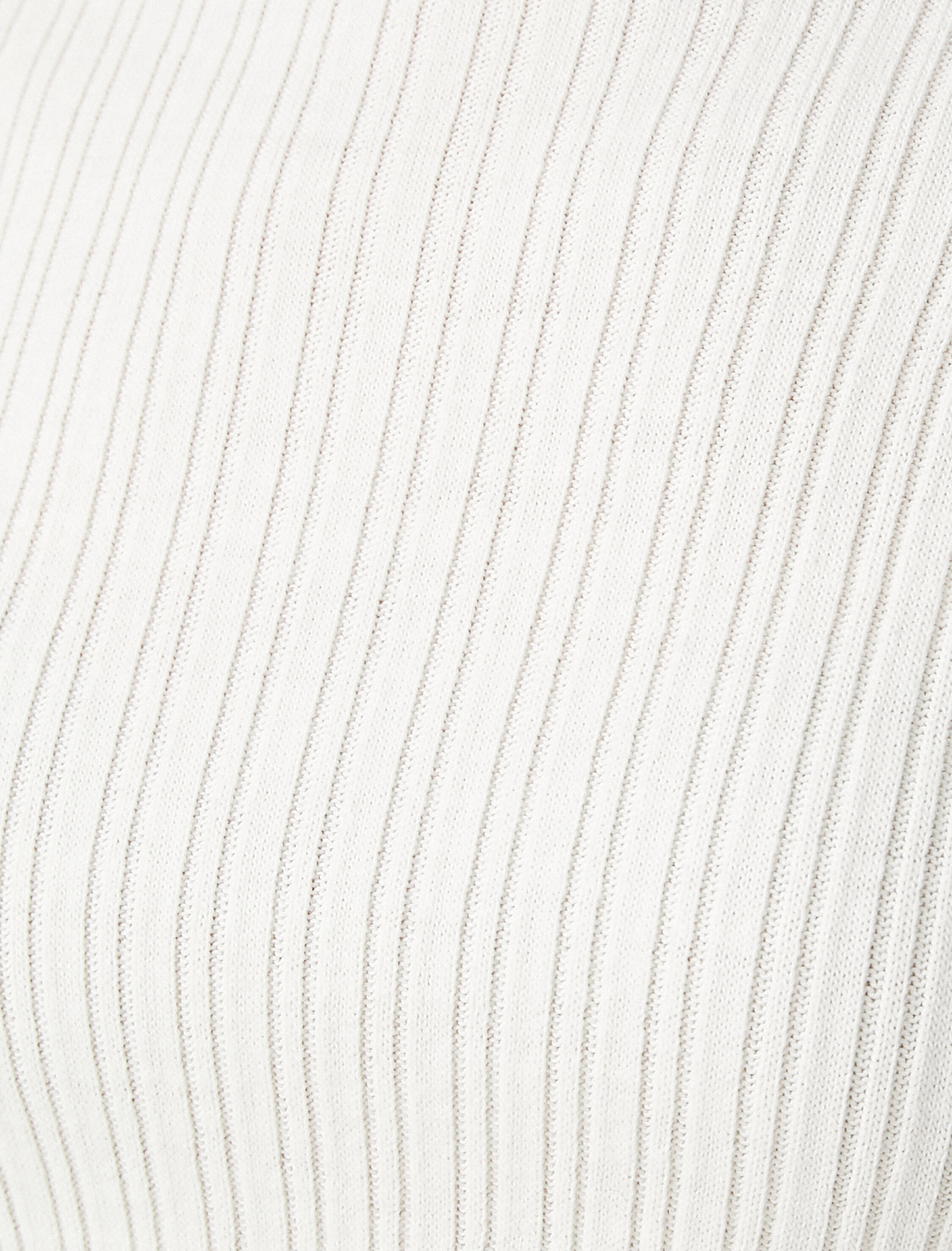   Yüksek Yaka Fitilli Basic Triko Kazak Kaşmir Dokulu