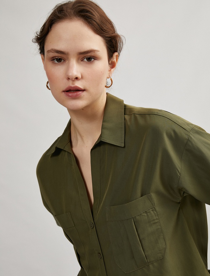  Cepli Gömlek Uzun Kollu